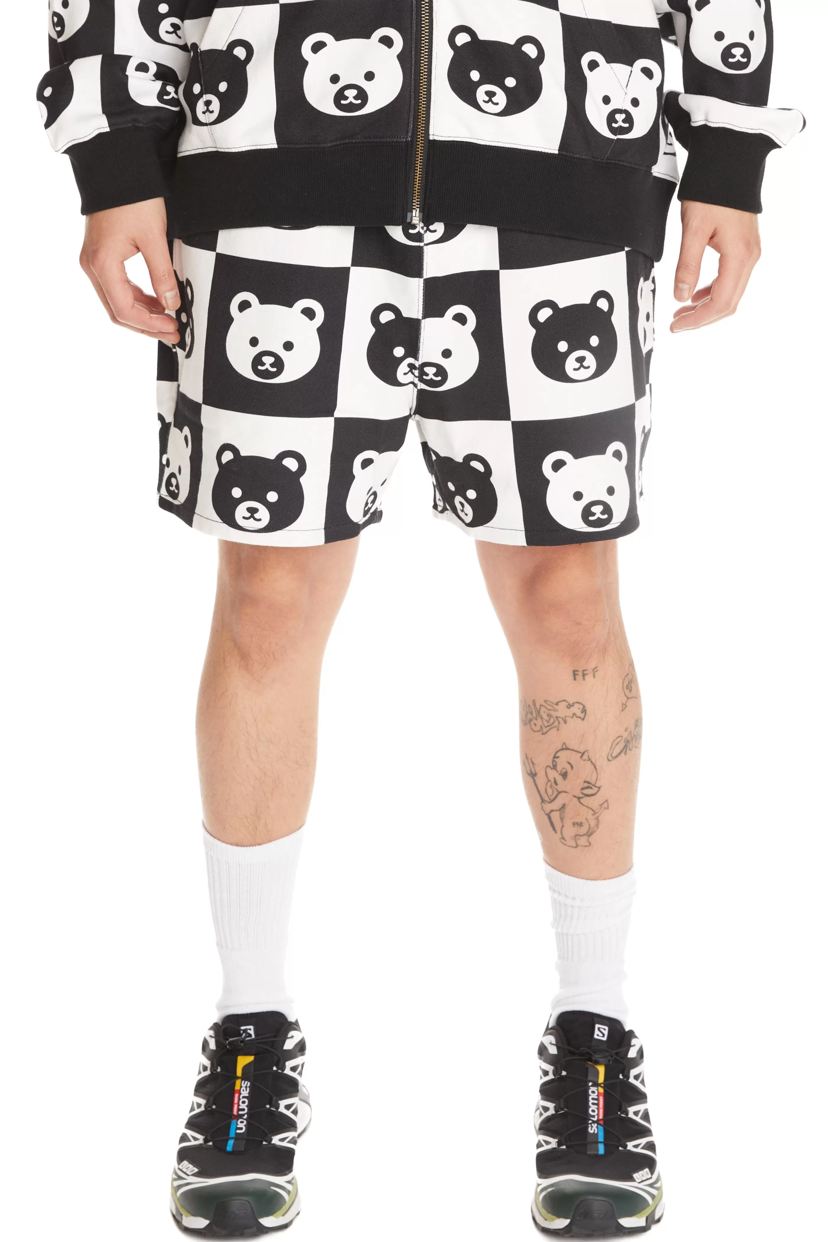 Teddy Fresh Bear Check Shorts Black Multi Cheap