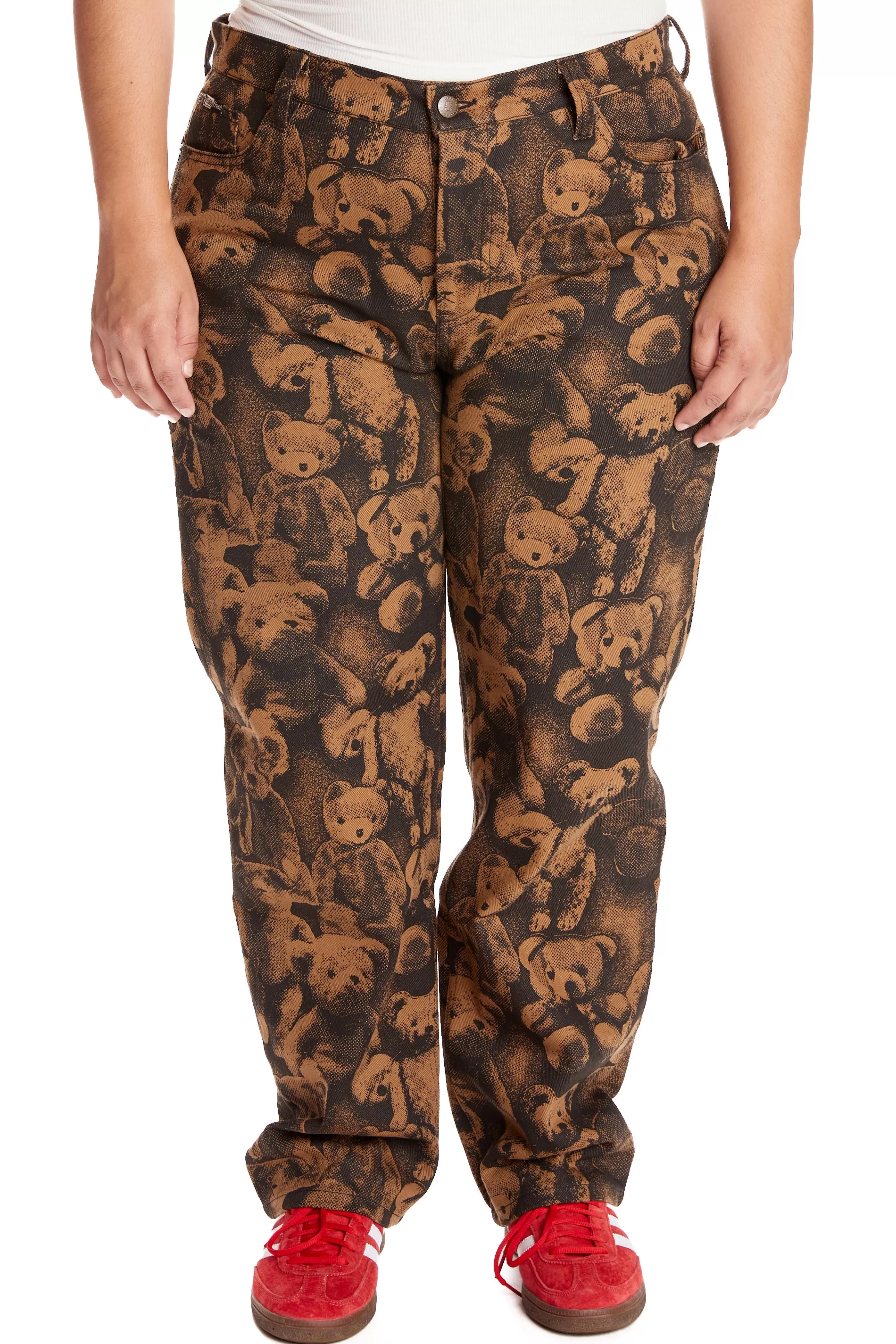 Teddy Fresh Bear Print Jeans Best Sale