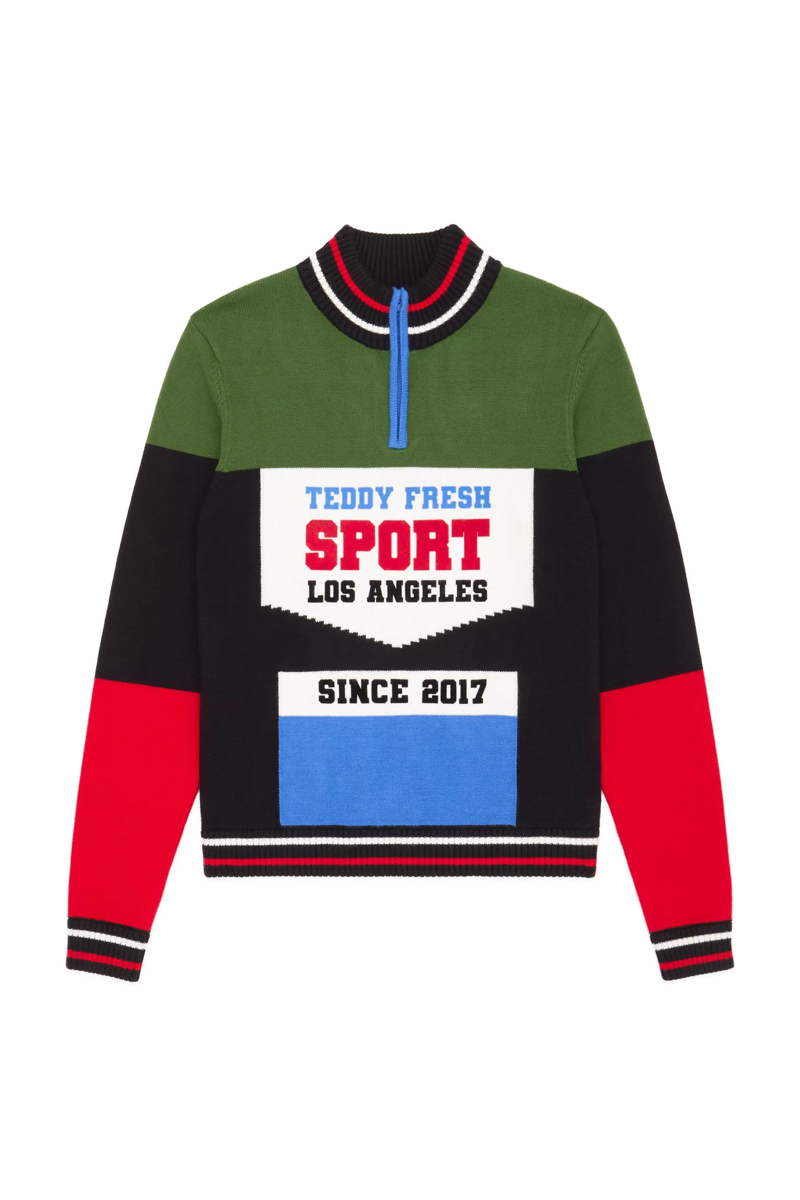 Teddy Fresh Bike Jersey Zip Sweater Multi Outlet