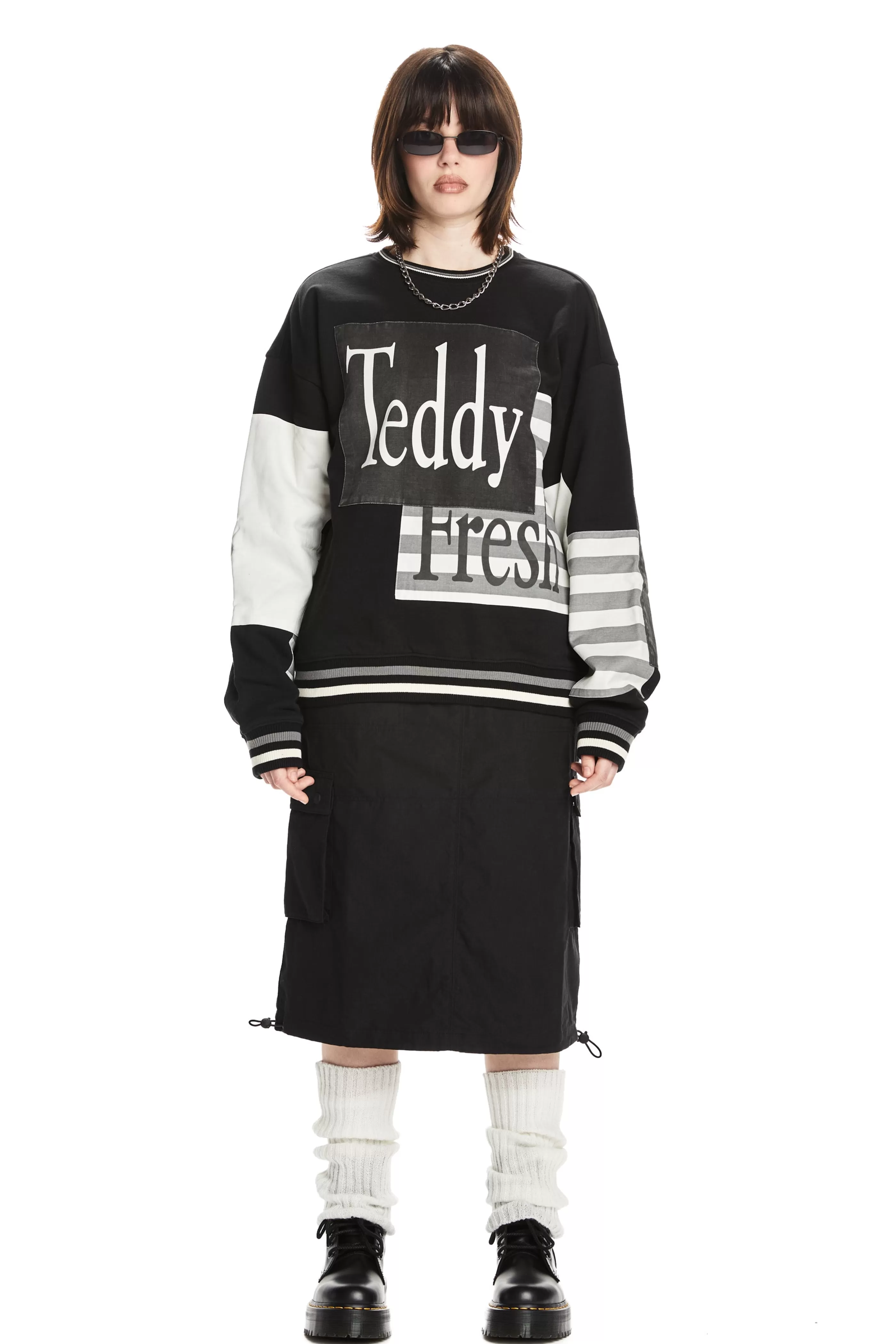 Teddy Fresh Box Paneled Crewneck Hot