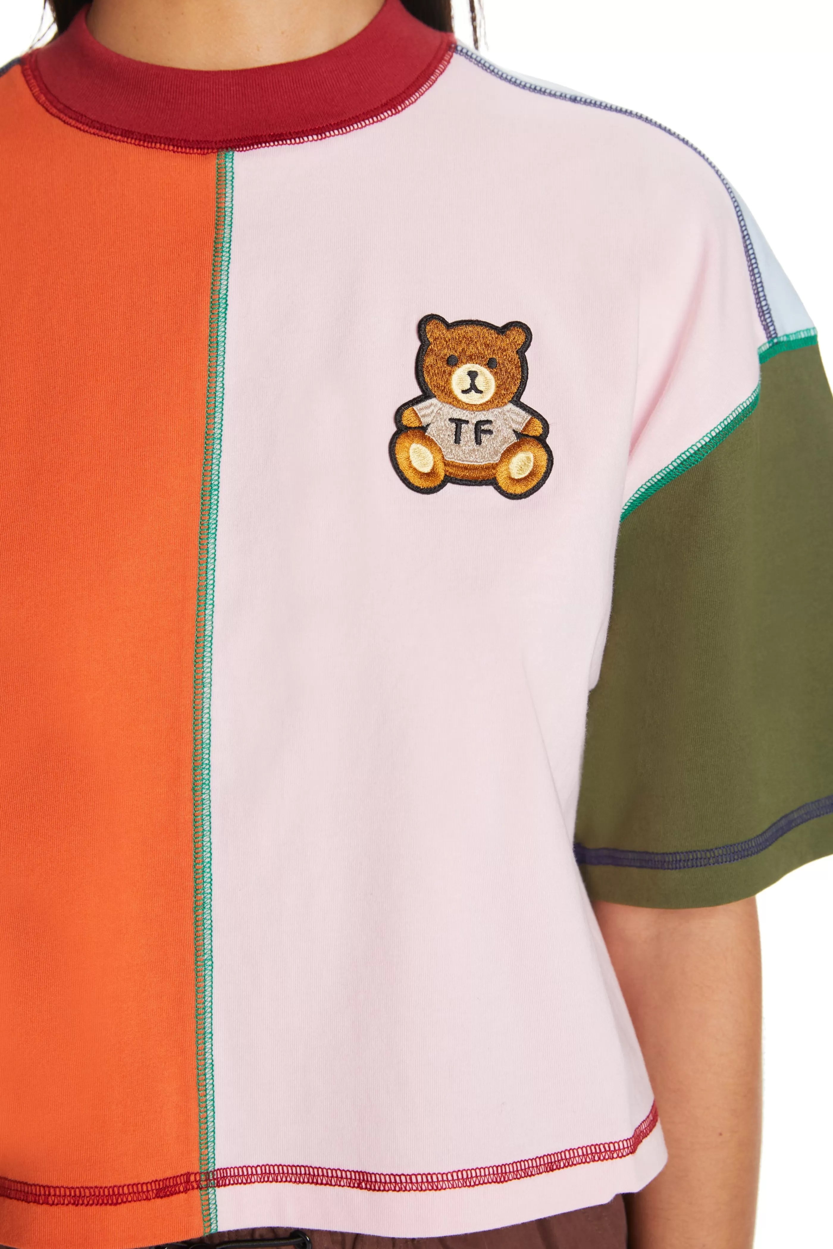 Teddy Fresh Boxy Color Block Tee Cheap