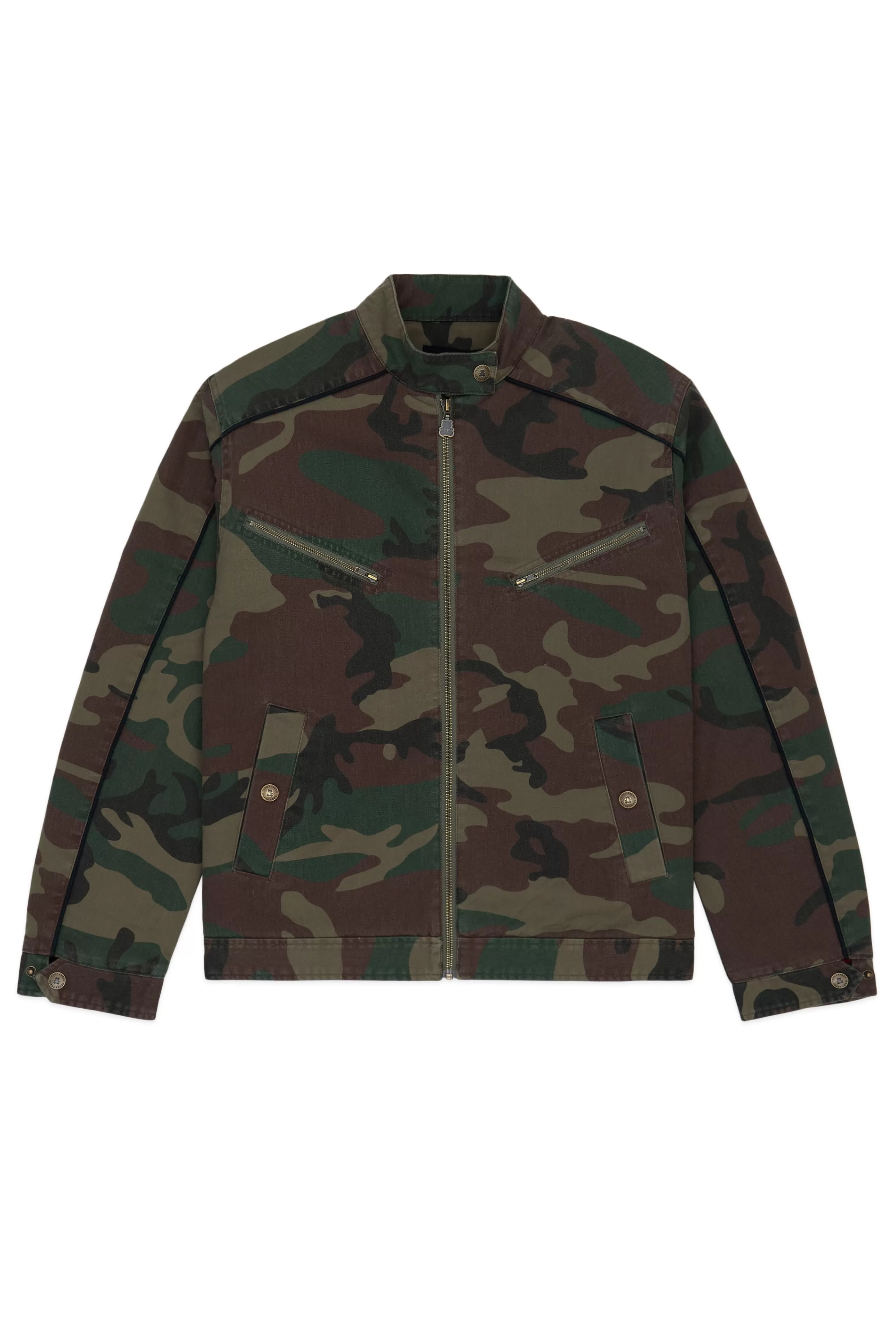 Teddy Fresh Camo Moto Jacket Green Online