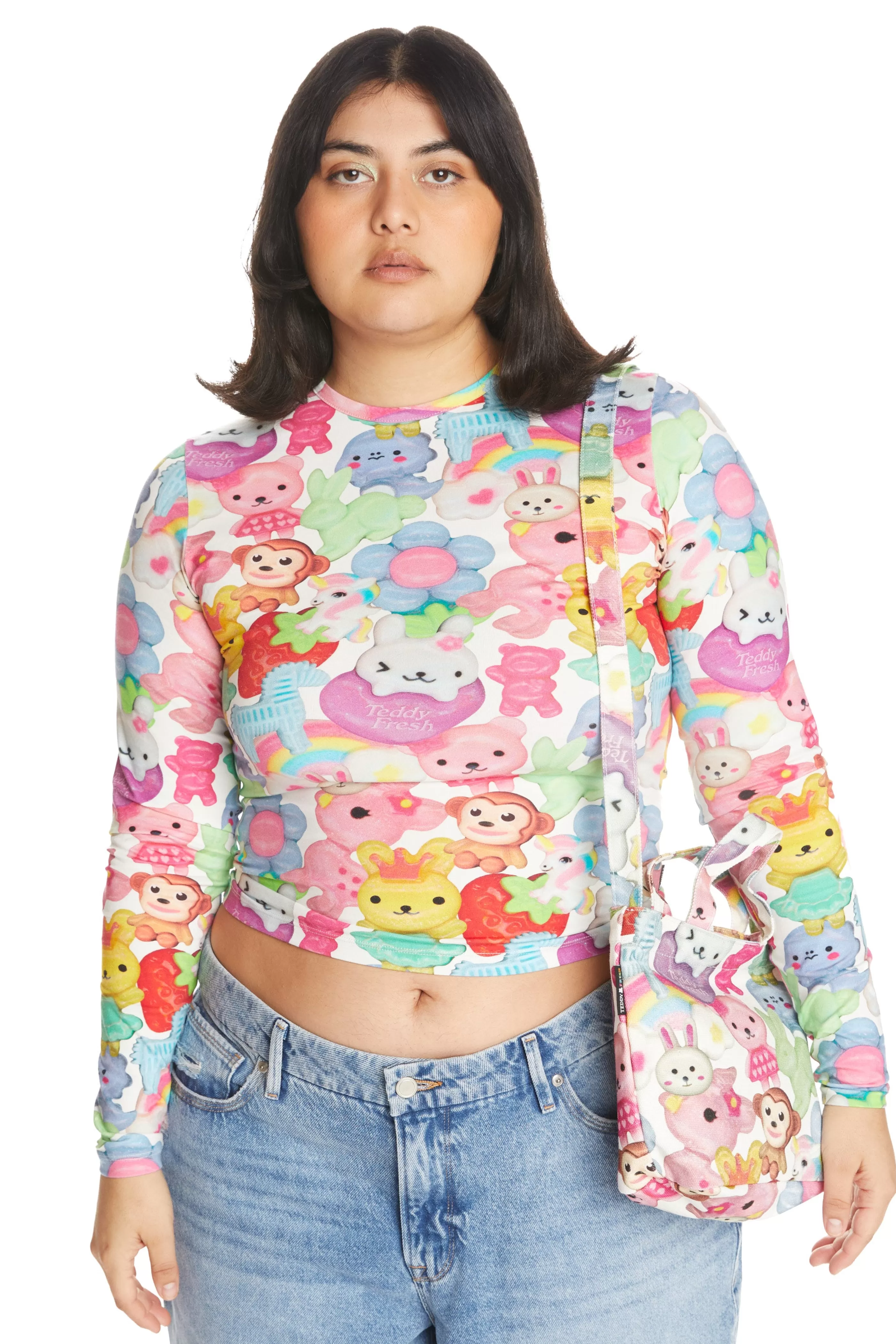 Teddy Fresh Charms Fitted Tee Multi Hot