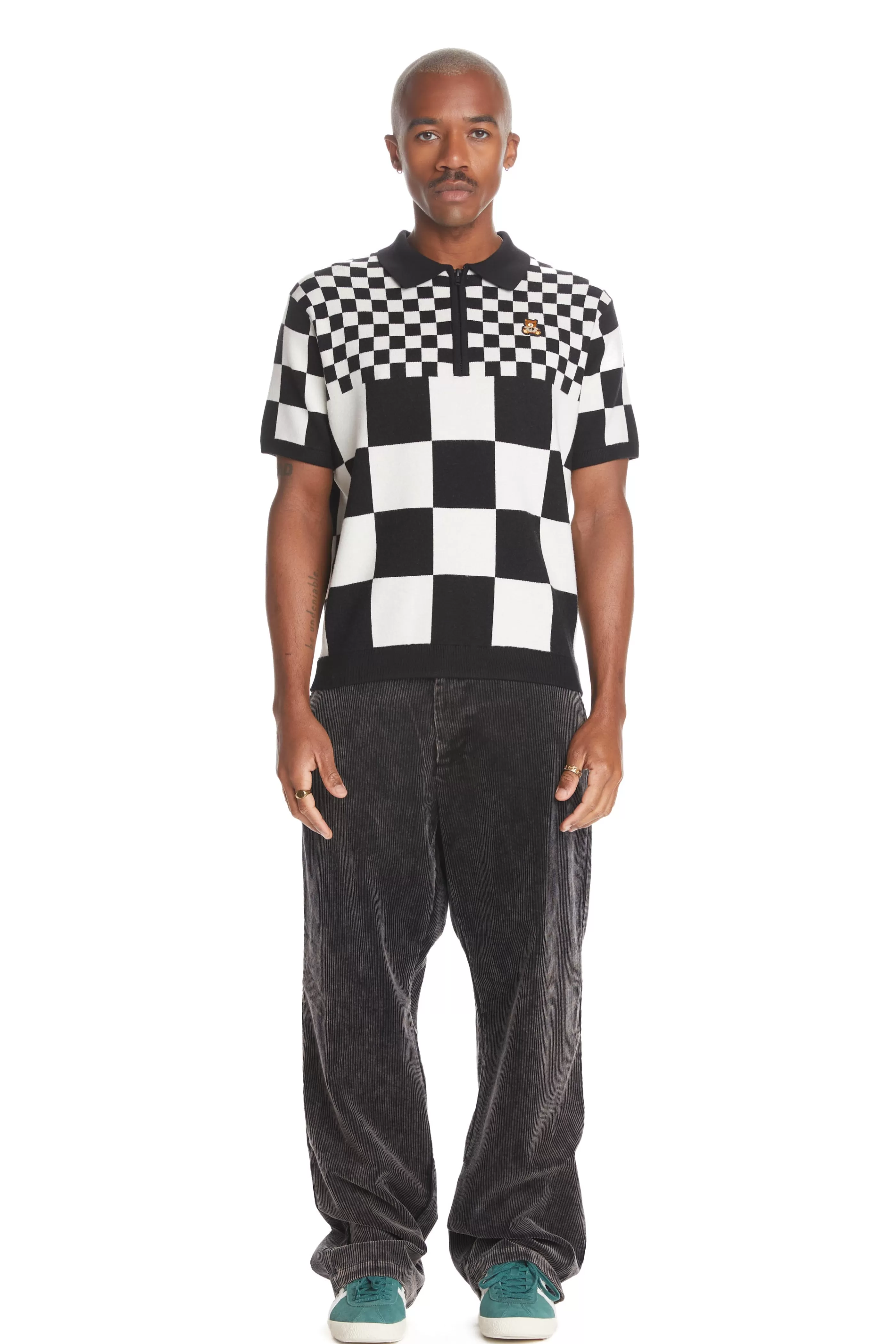 Teddy Fresh Check Clash Sweater Black Online