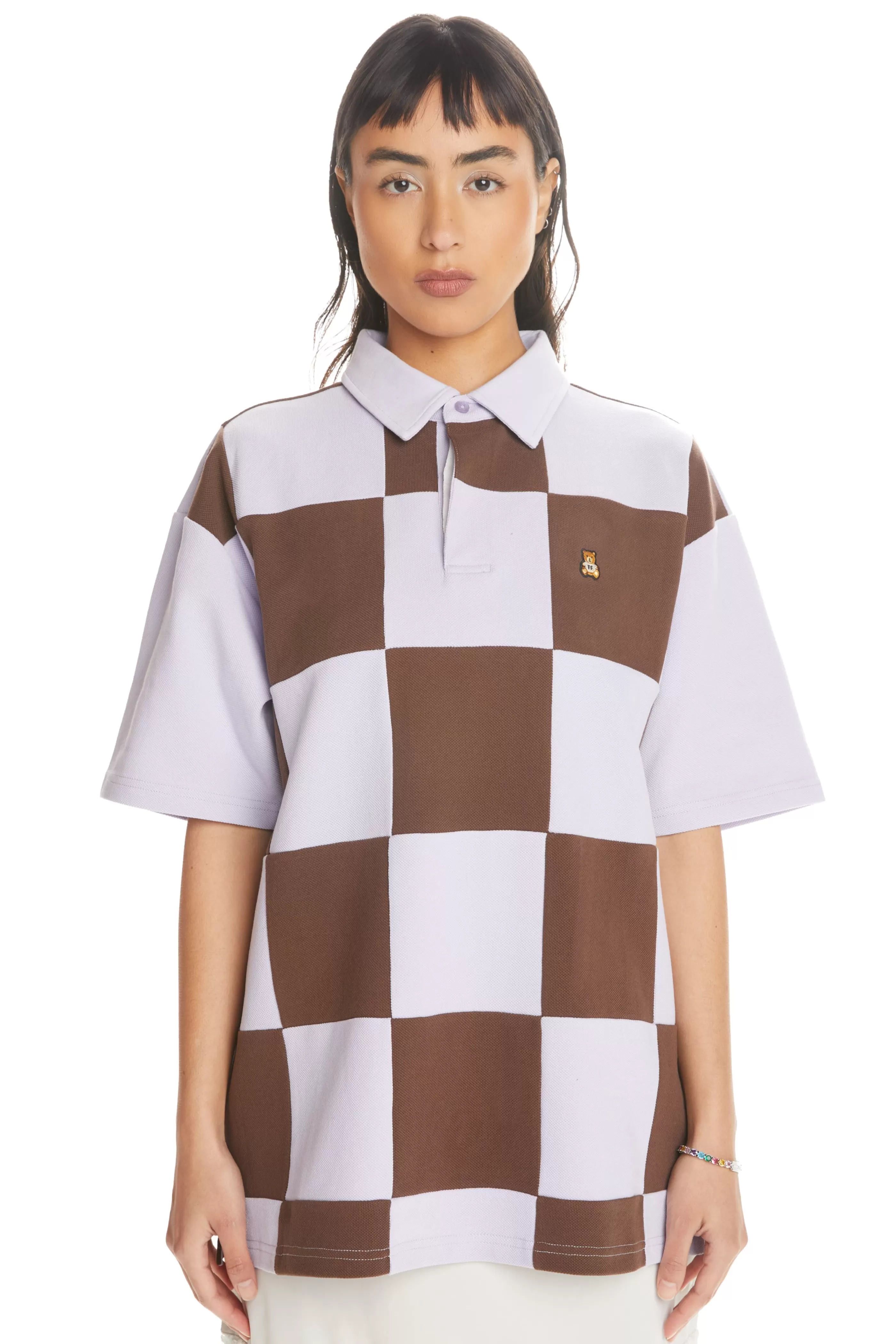 Teddy Fresh Checkerboard Rugby Shirt New