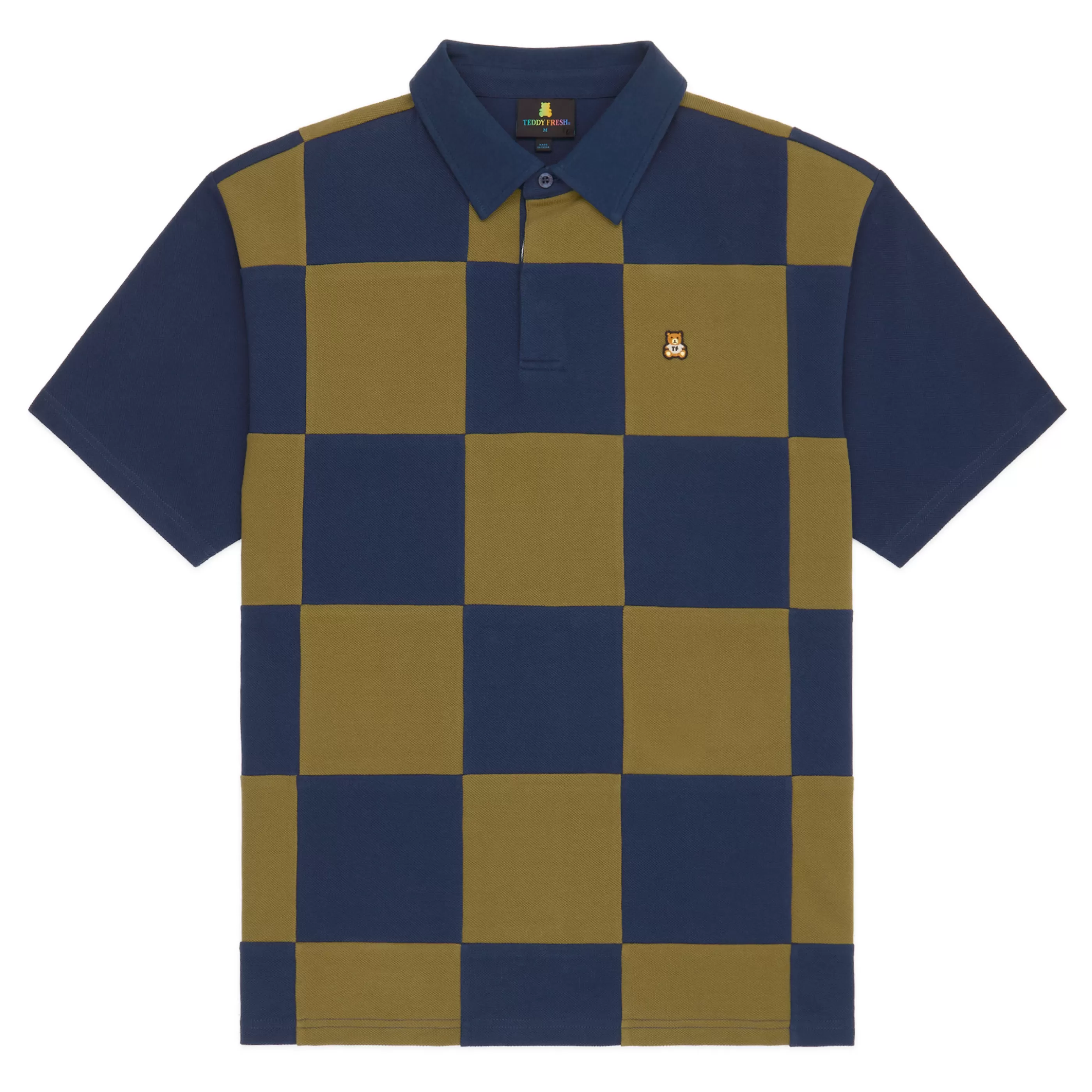 Teddy Fresh Checkerboard Rugby Shirt New