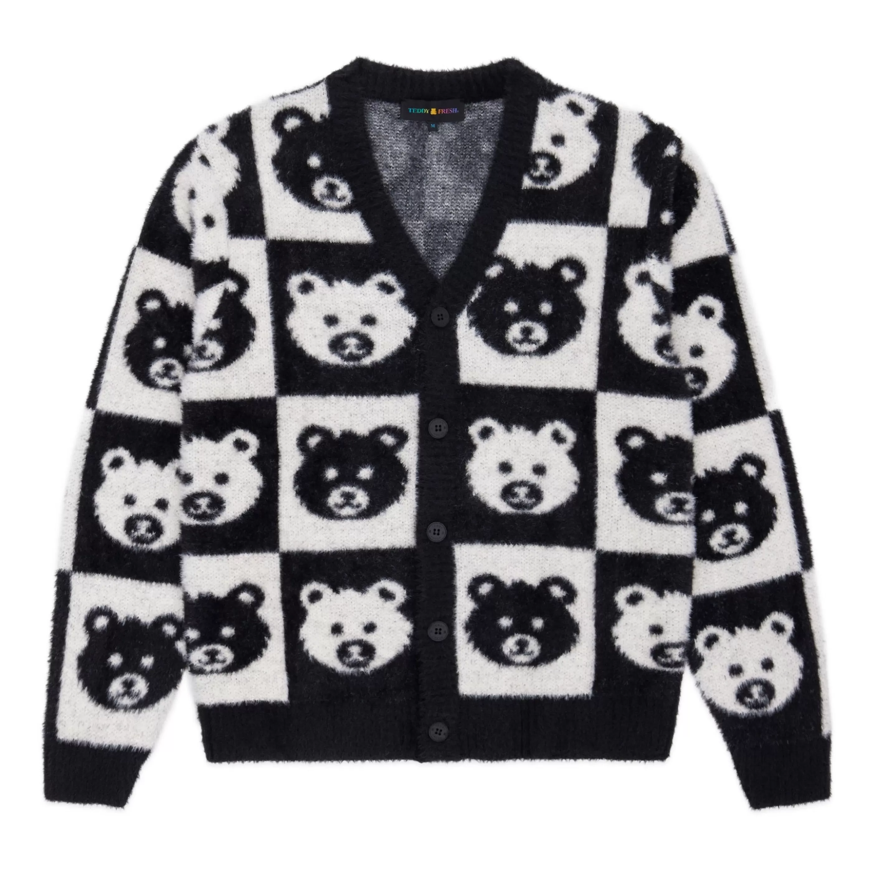 Teddy Fresh Checkered Bear Cardigan Cheap