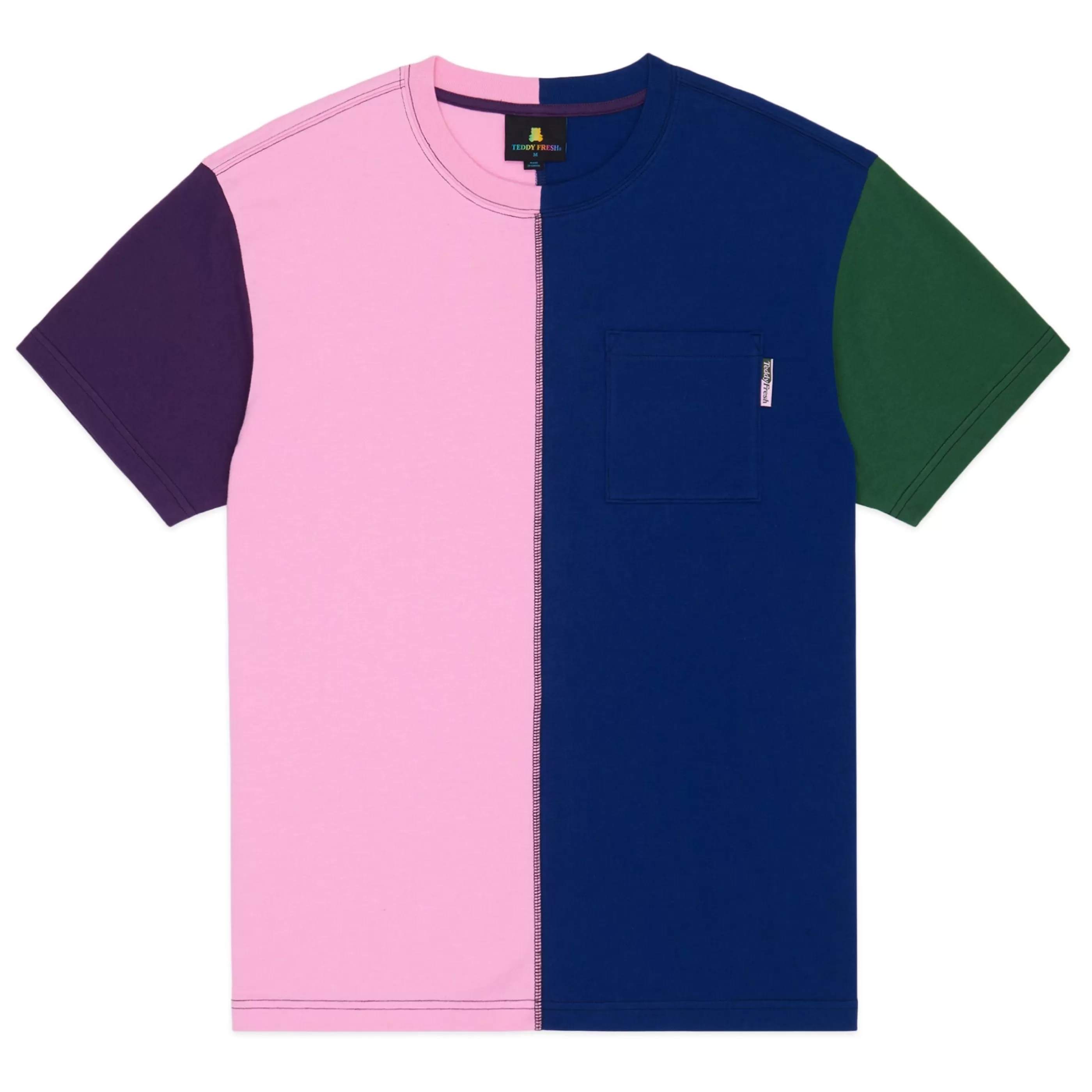 Teddy Fresh Color Block Split Tee Flash Sale