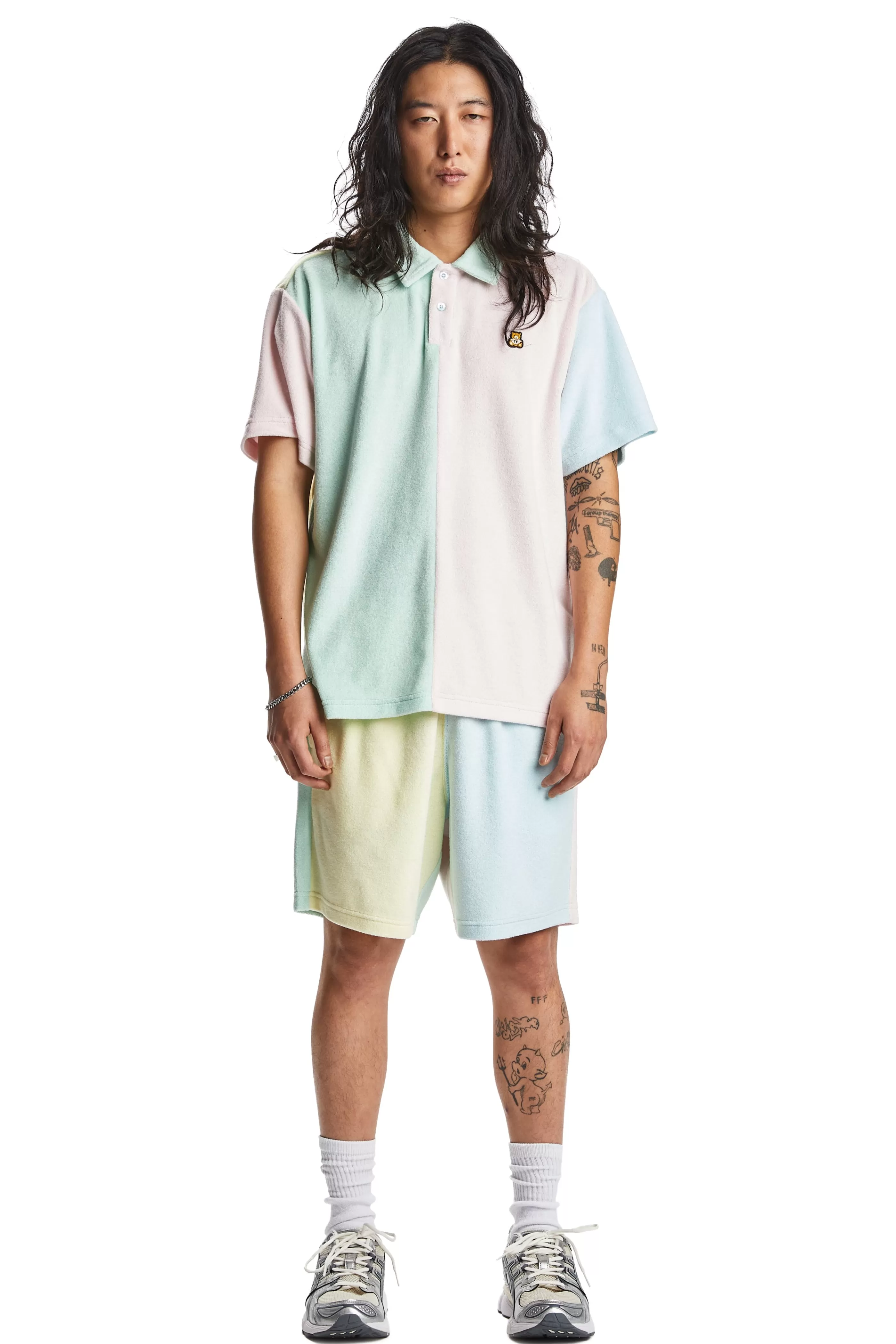 Teddy Fresh Color Block Terry Shirt Store