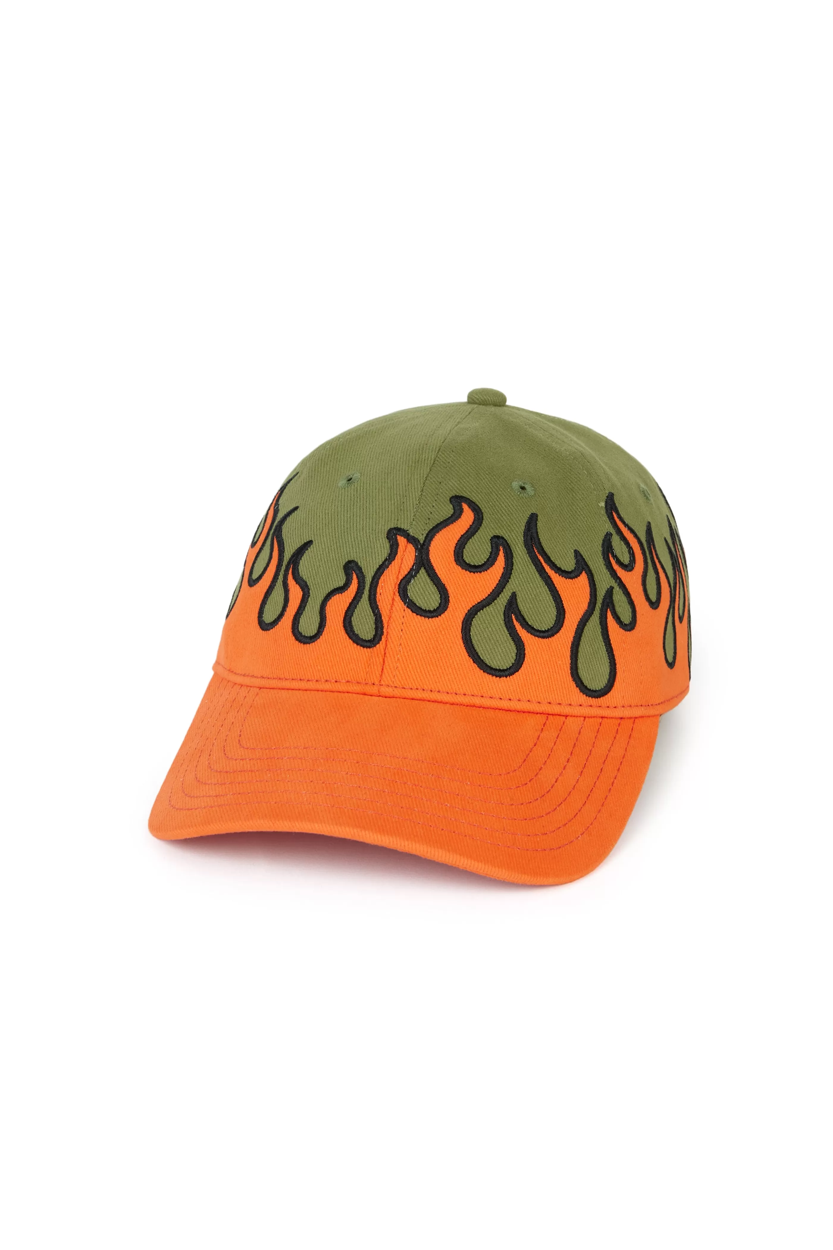 Teddy Fresh Flames Dad Hat Orange Fashion