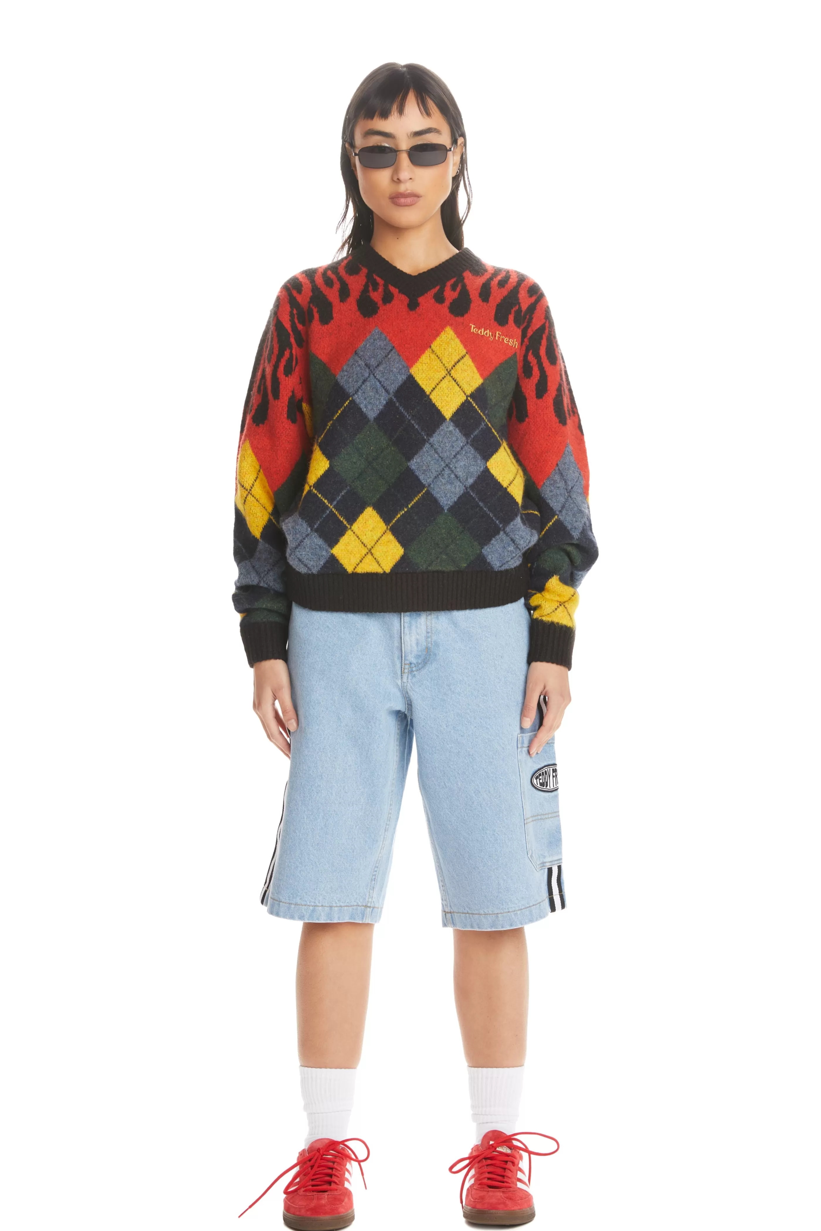 Teddy Fresh In Flames Sweater Black Shop