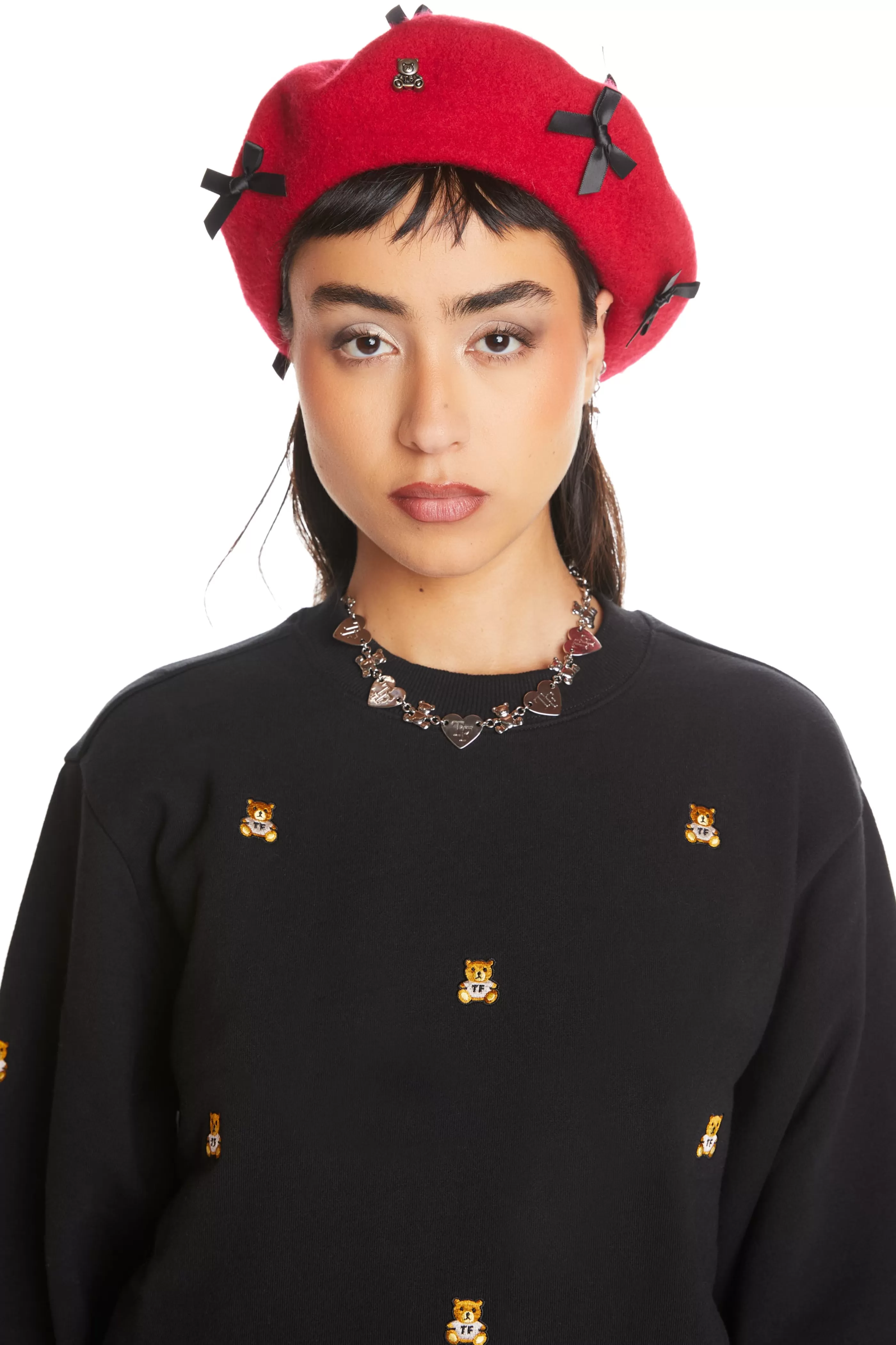 Teddy Fresh Mini Bows Beret Cheap