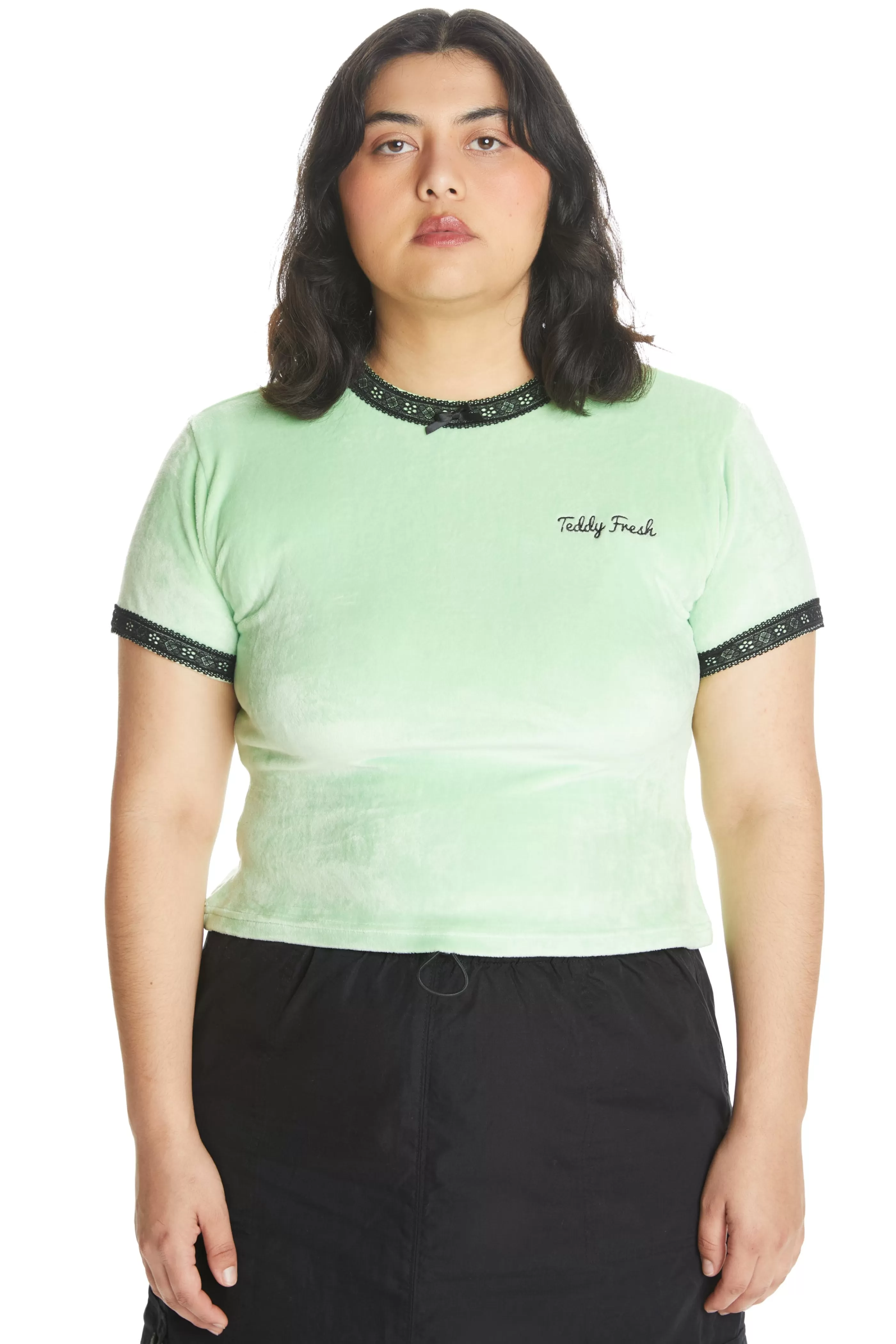 Teddy Fresh Velour Tee Mint Shop