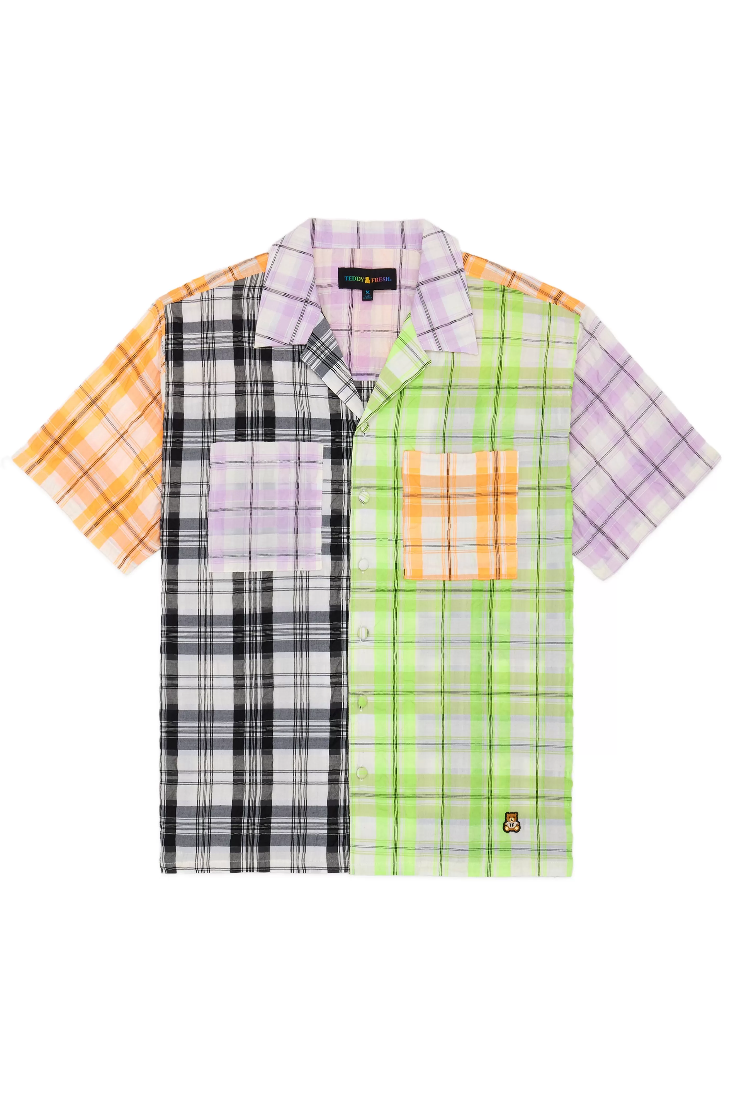 Teddy Fresh Neon Panel Shirt Multi Shop