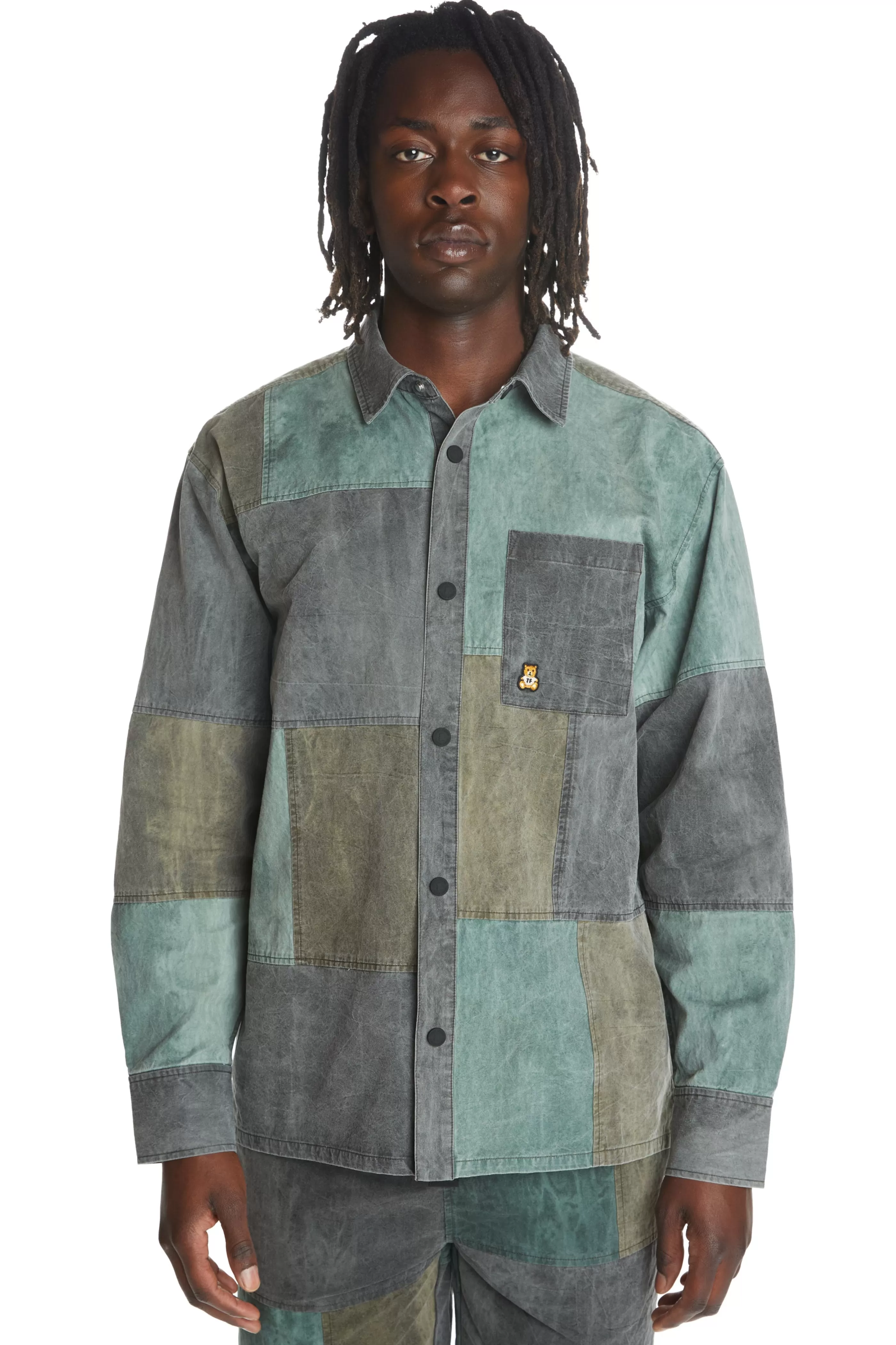 Teddy Fresh Pieced Together Shirt Multi Outlet