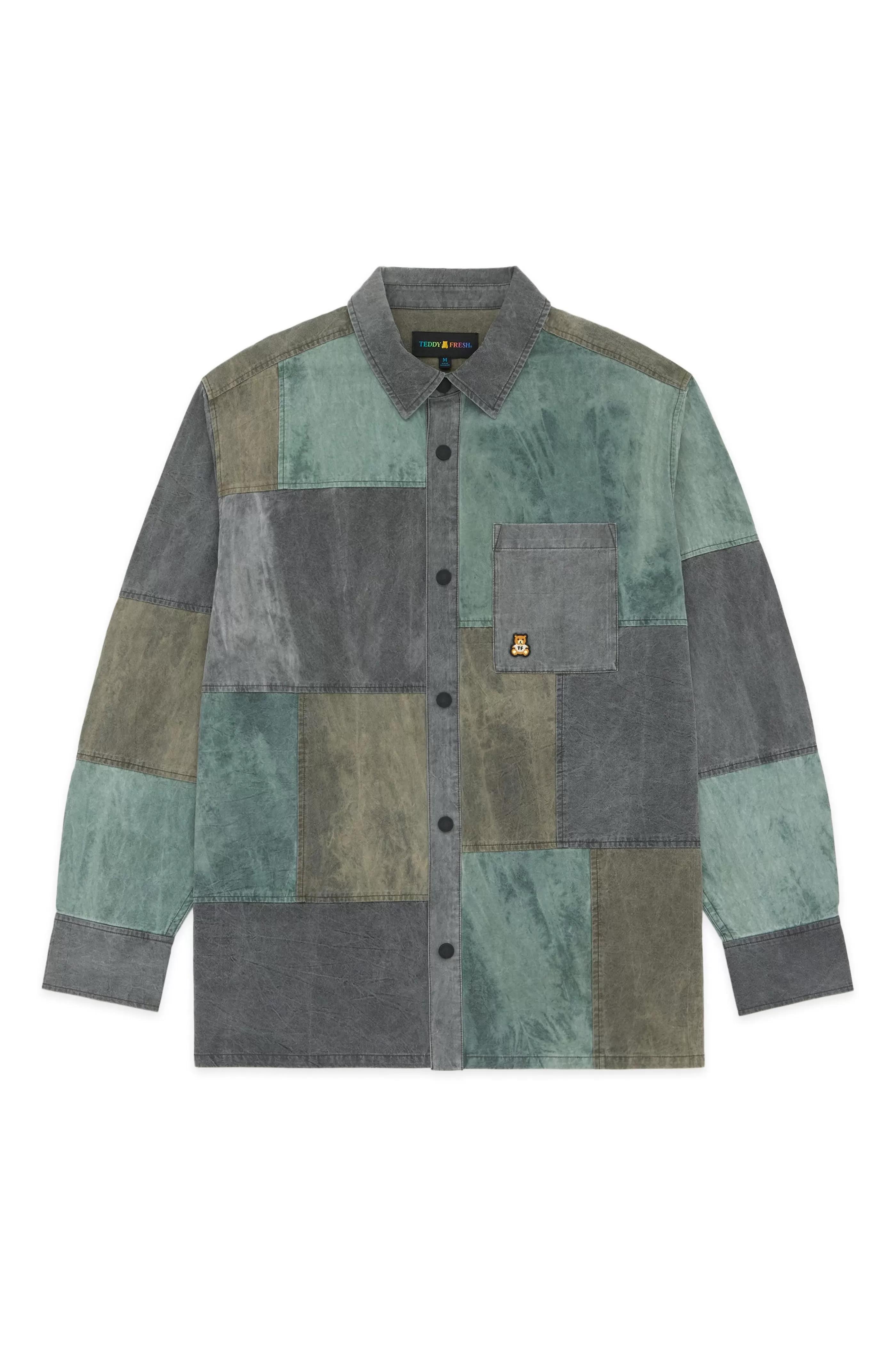 Teddy Fresh Pieced Together Shirt Multi Outlet