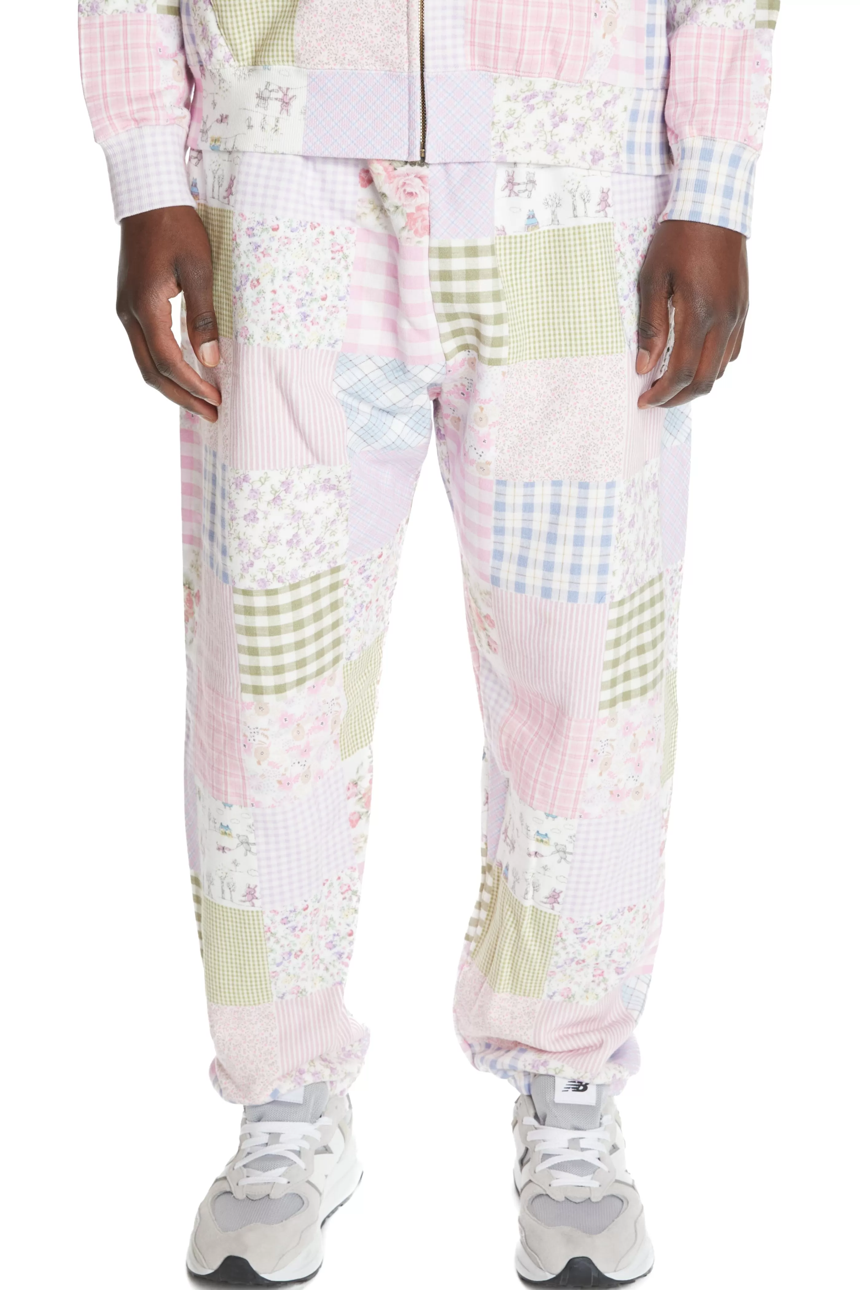 Teddy Fresh Quilt Print Sweatpants Flash Sale