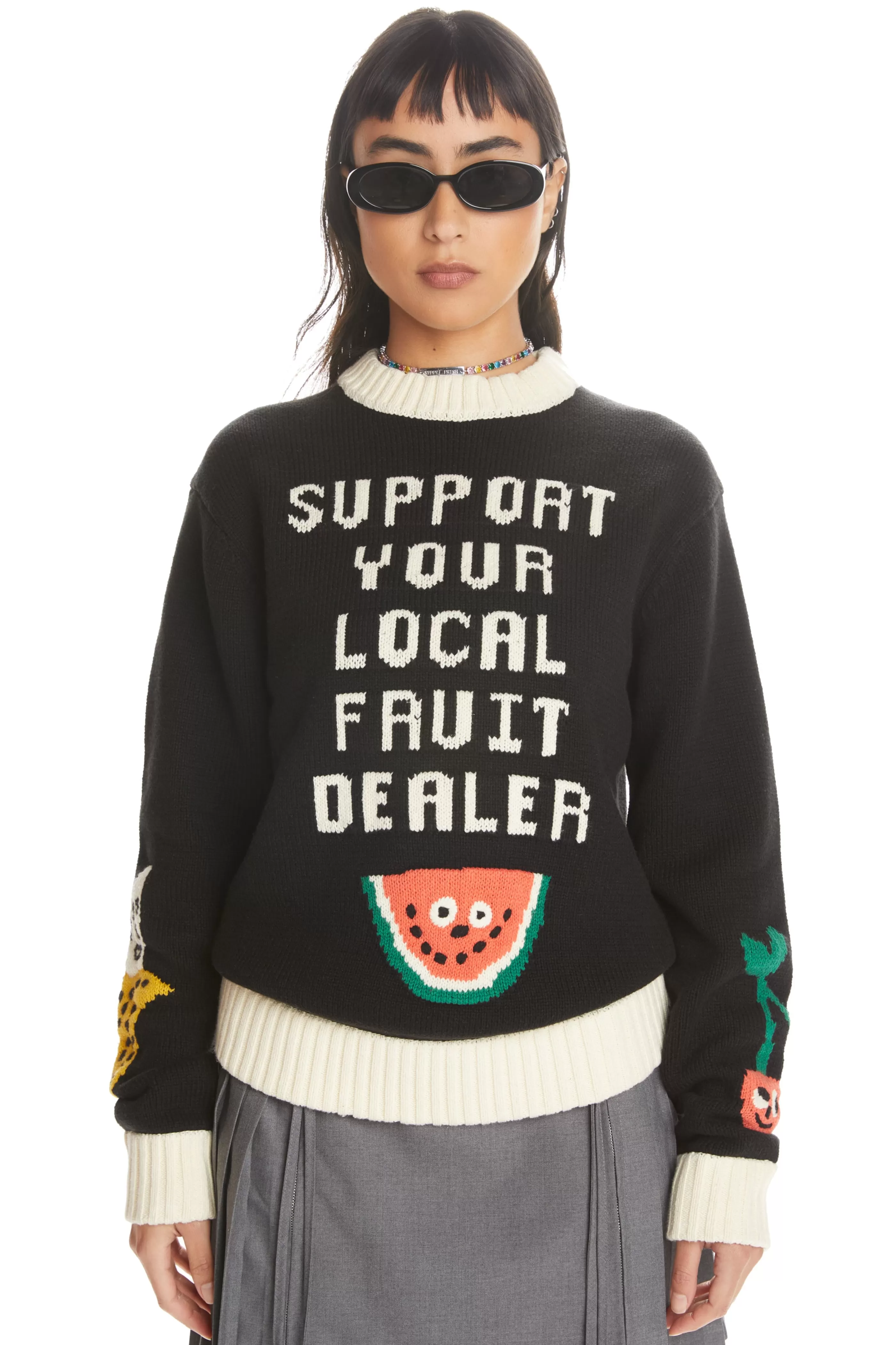 Teddy Fresh Support Your Dealer Sweater Black Best