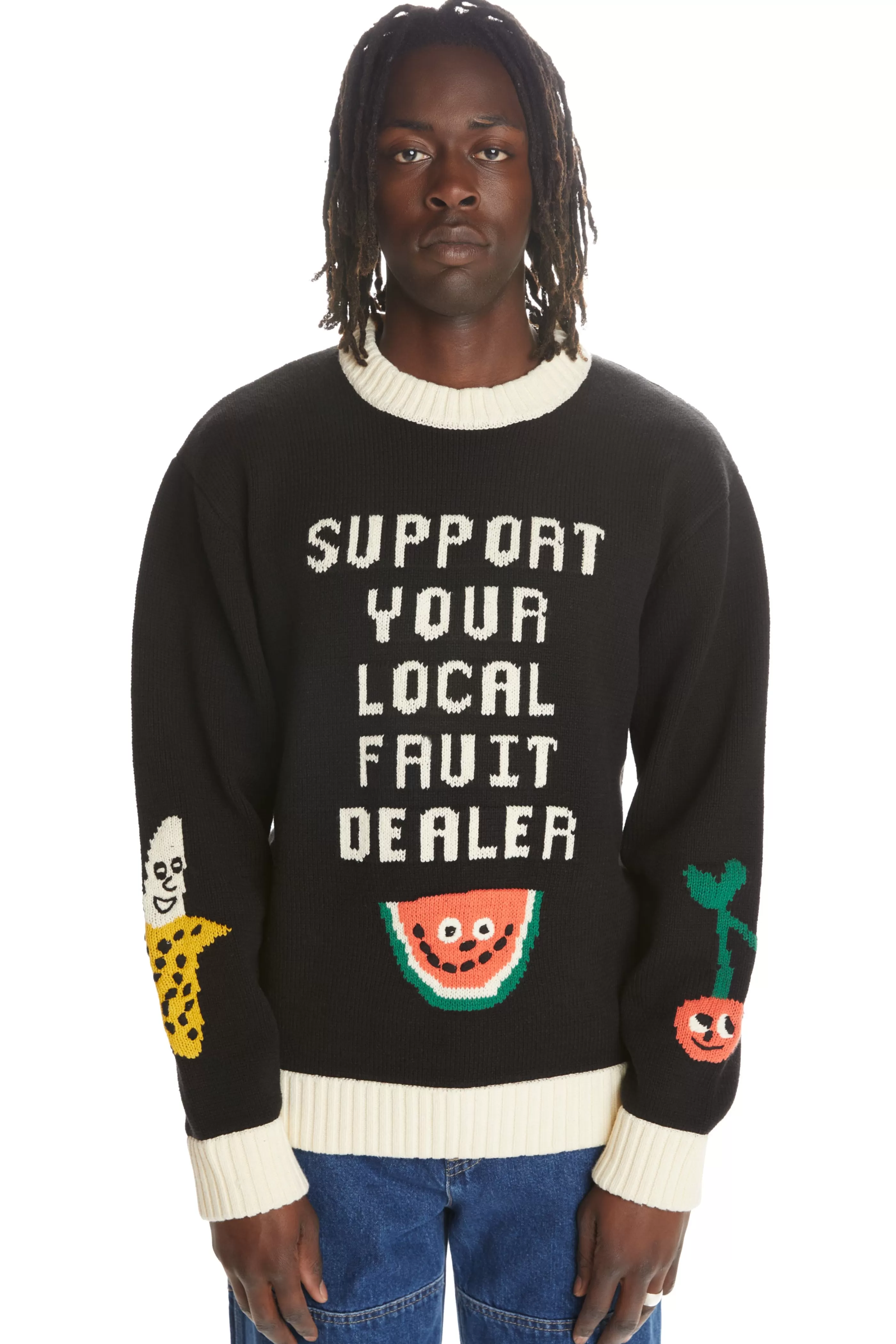 Teddy Fresh Support Your Dealer Sweater Black Best