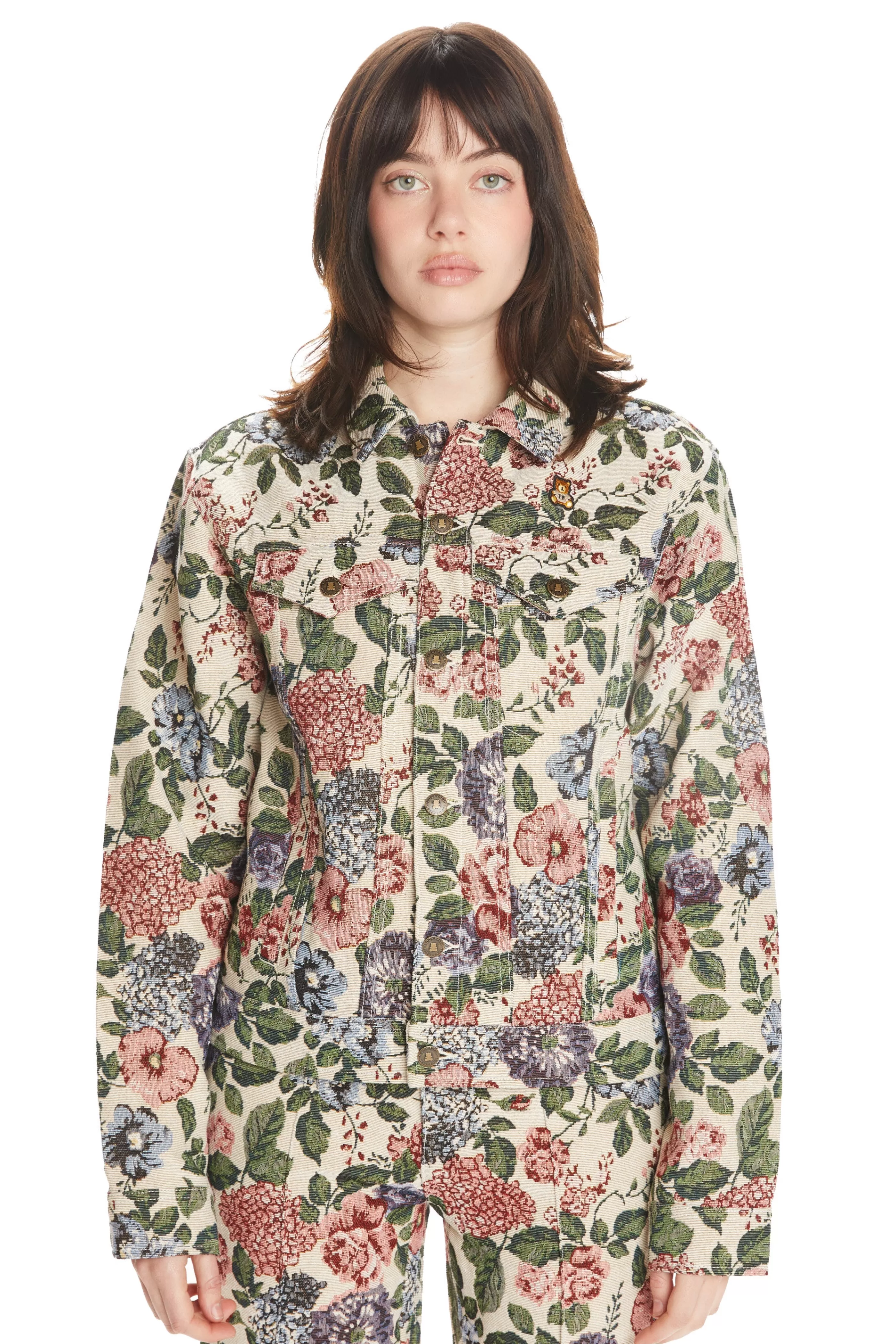 Teddy Fresh Tapestry Jacket Neutral Flash Sale