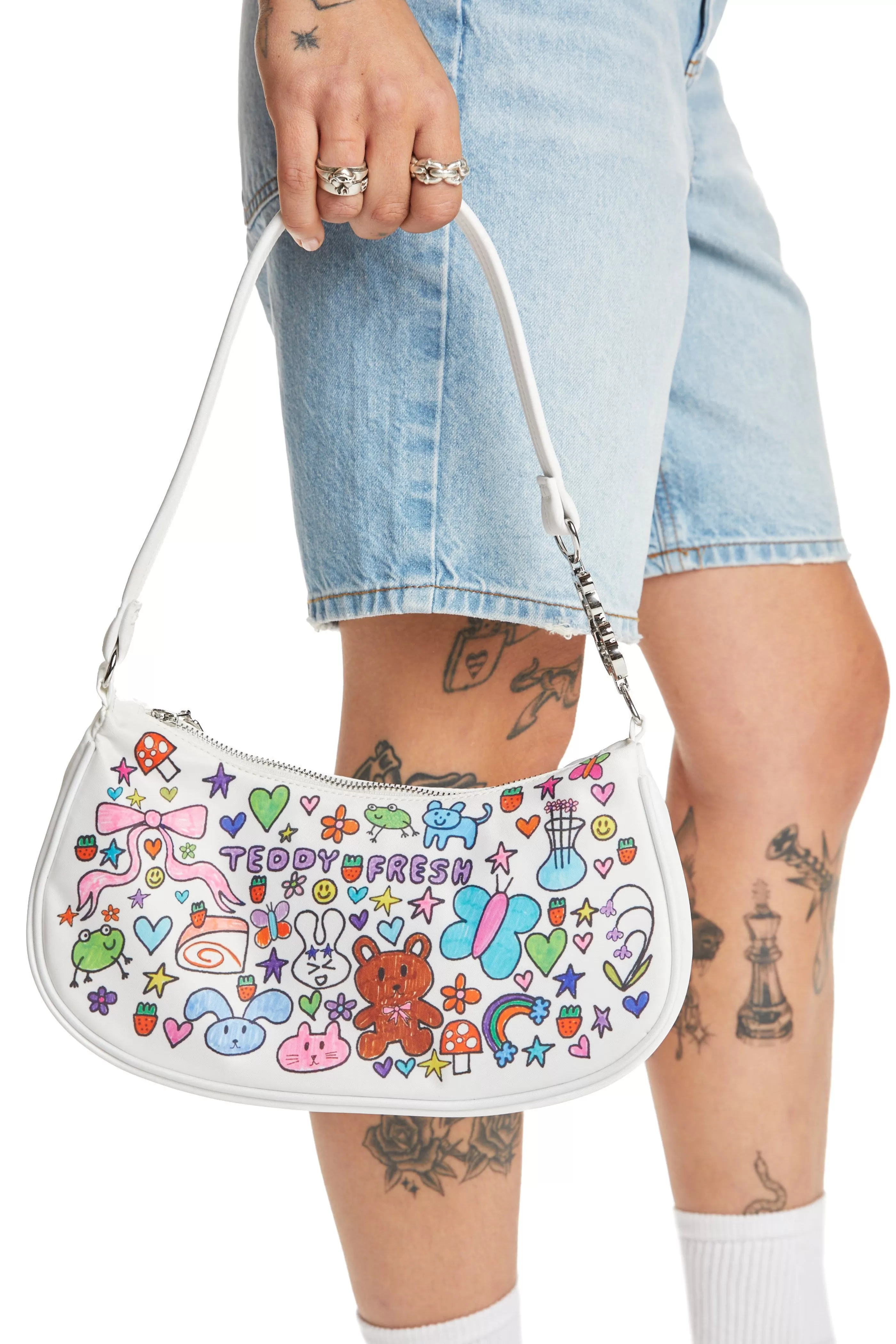 Teddy Fresh TF X Blo_oberry Characters Fancy Bag White Cheap