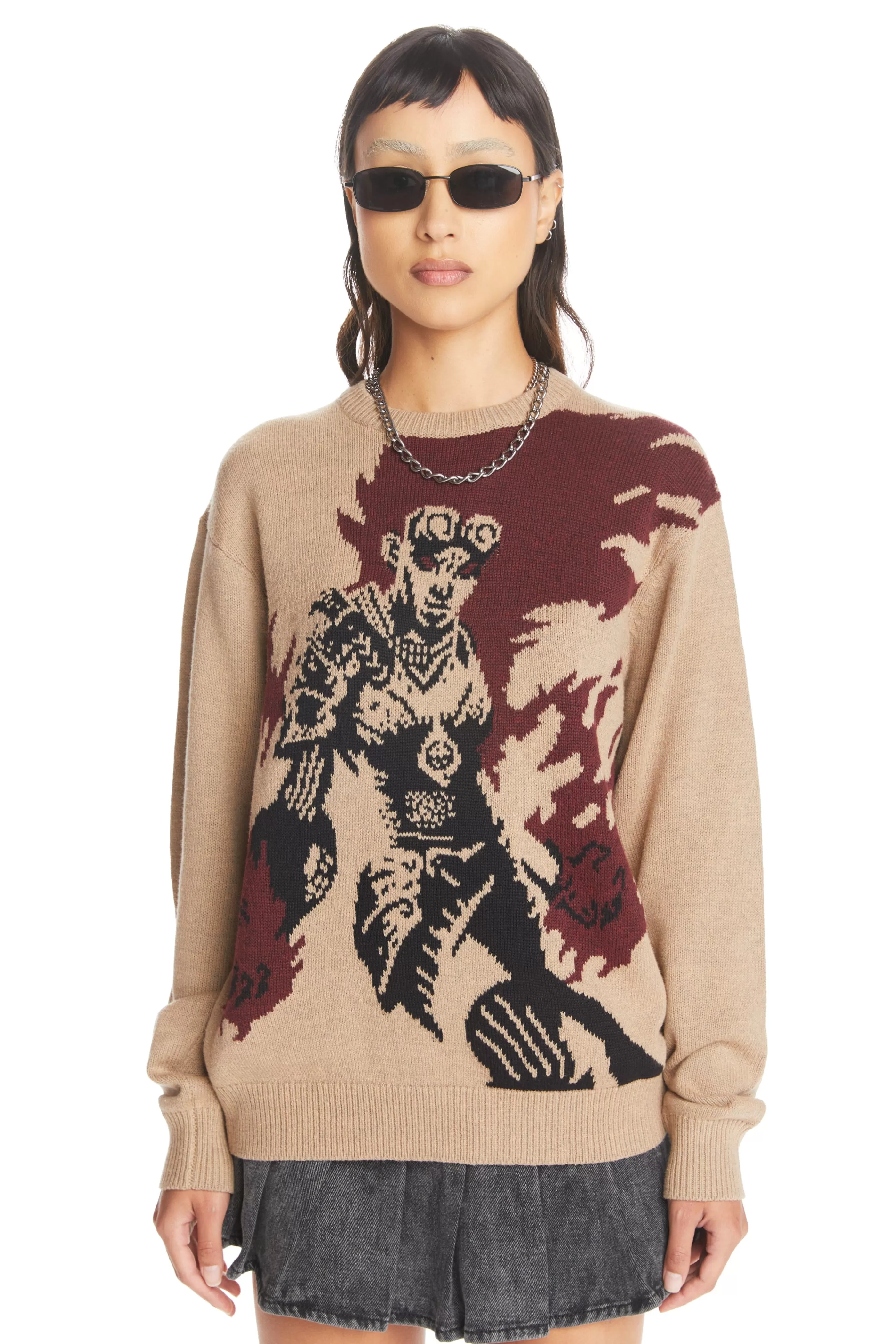 Teddy Fresh TF X Magic: The Gathering Chandra, Pyromaster Sweater Natural Outlet