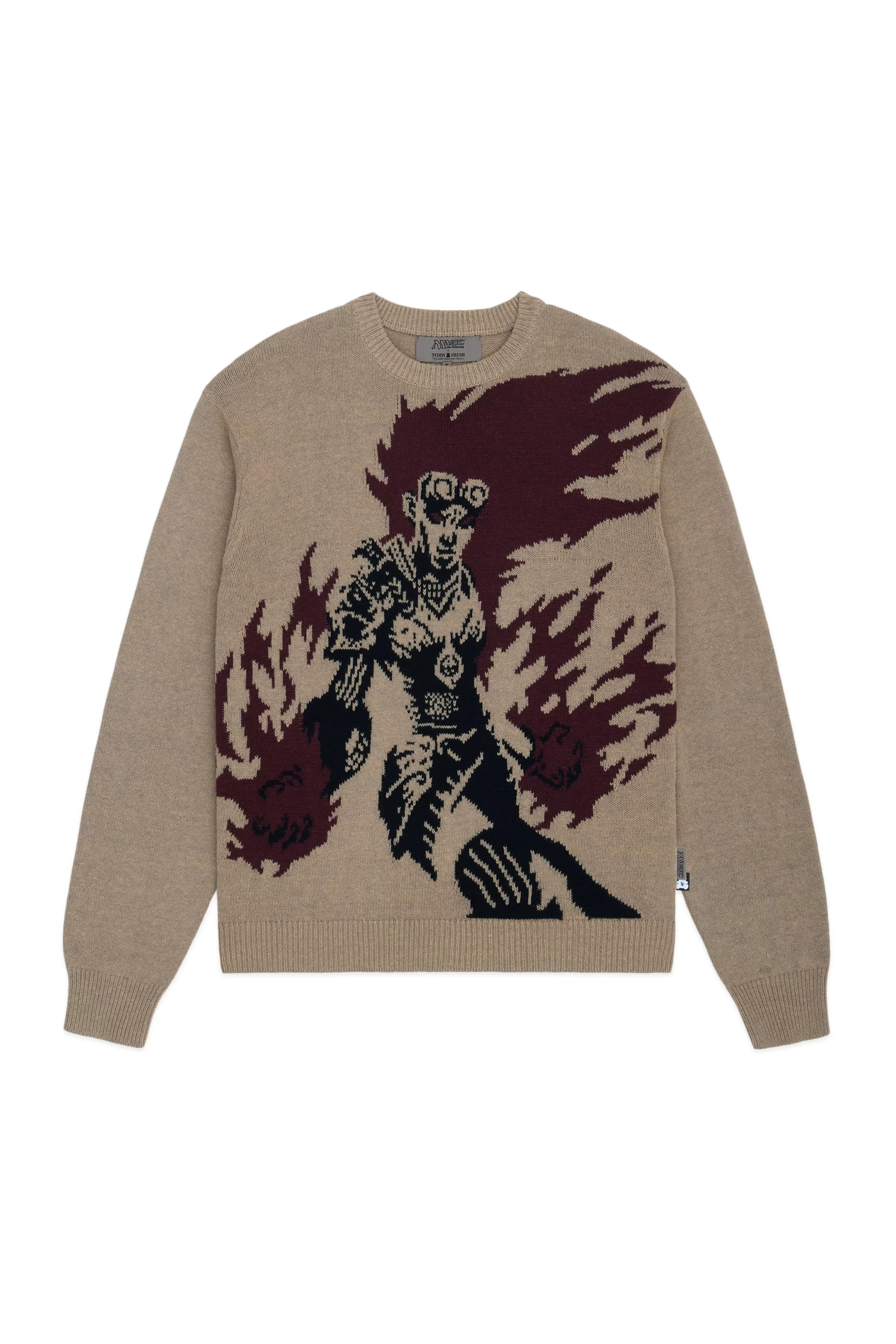 Teddy Fresh TF X Magic: The Gathering Chandra, Pyromaster Sweater Natural Outlet