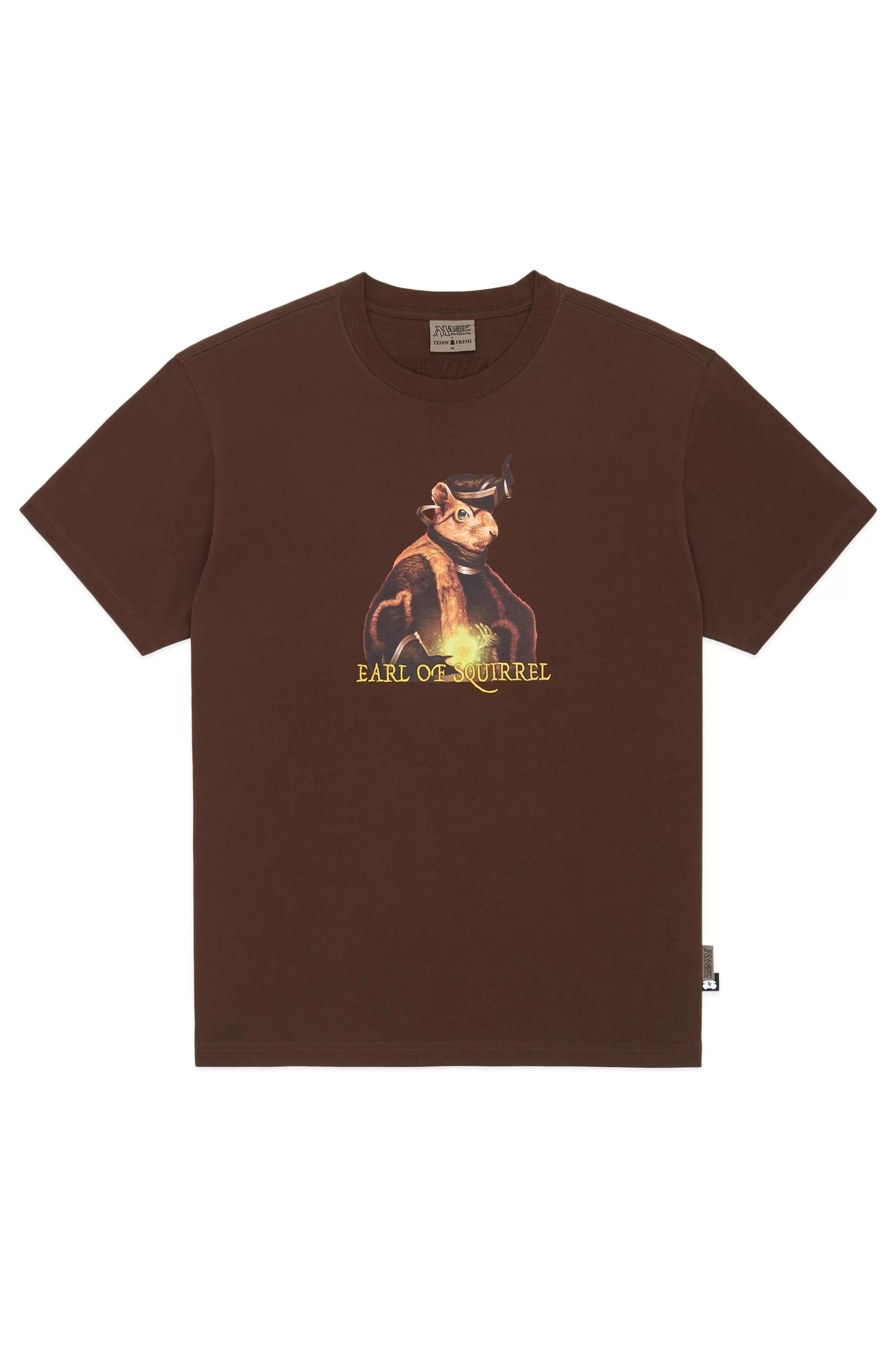 Teddy Fresh TF X Magic: The Gathering Earl Of Squirrel Tee Brown New