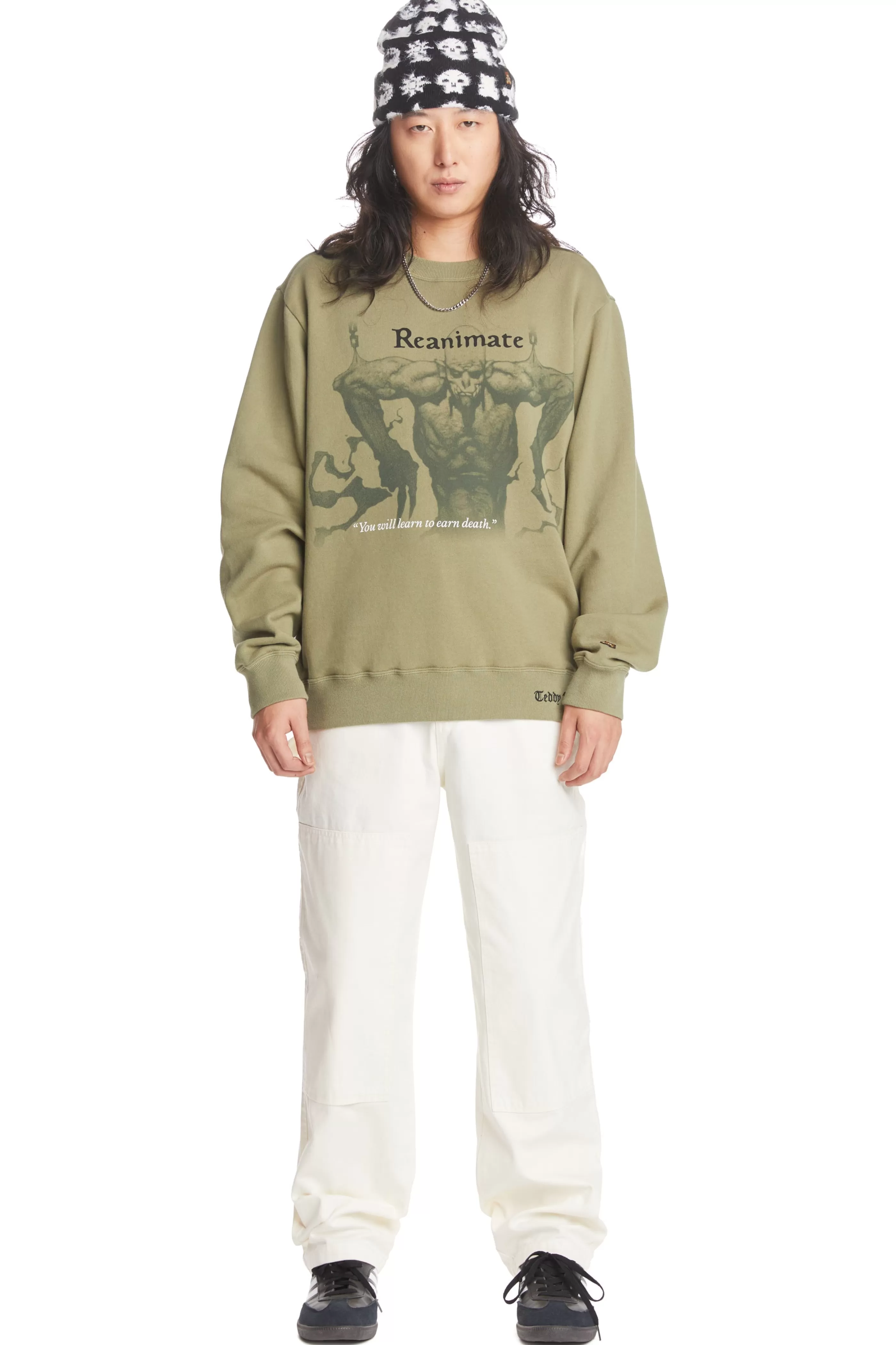 Teddy Fresh TF X Magic: The Gathering Reanimate Sweatshirt Olive Shop