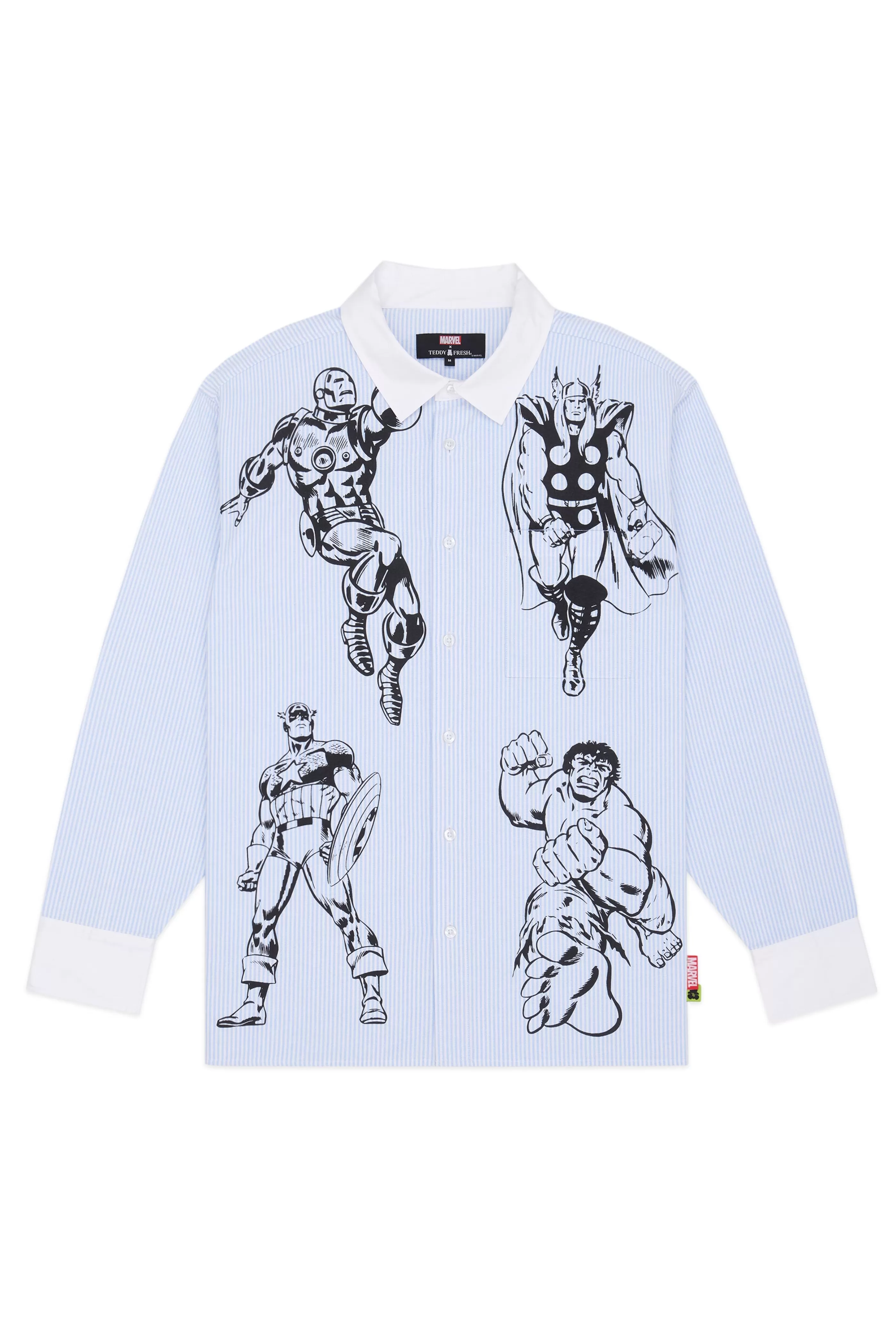 Teddy Fresh TF X Marvel Button Up Baby Blue Shop