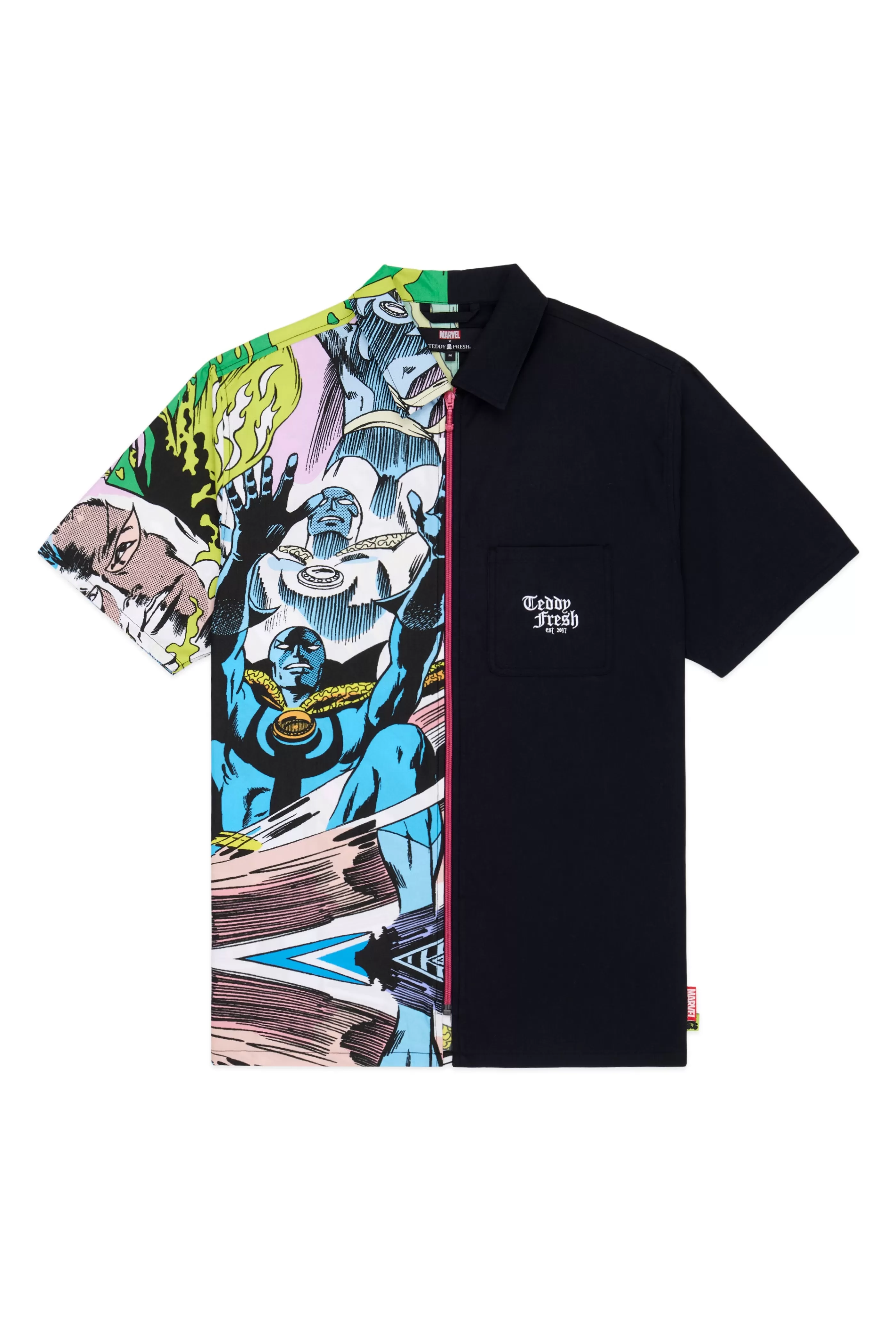 Teddy Fresh TF X Marvel Dr. Strange Zip Shirt Black Sale