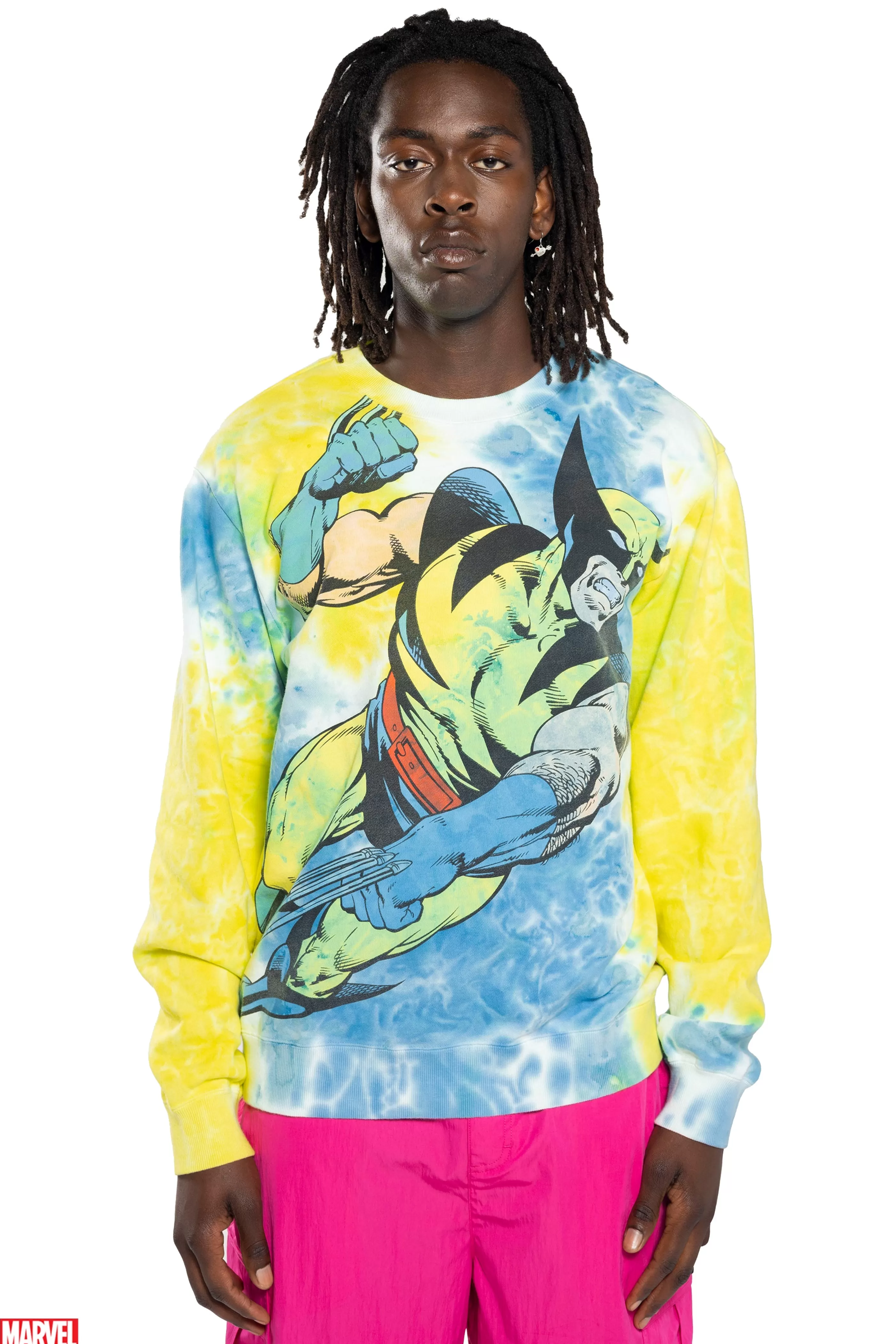 Teddy Fresh TF X Marvel Wolverine Tie Dye Crewneck Multi Best Sale