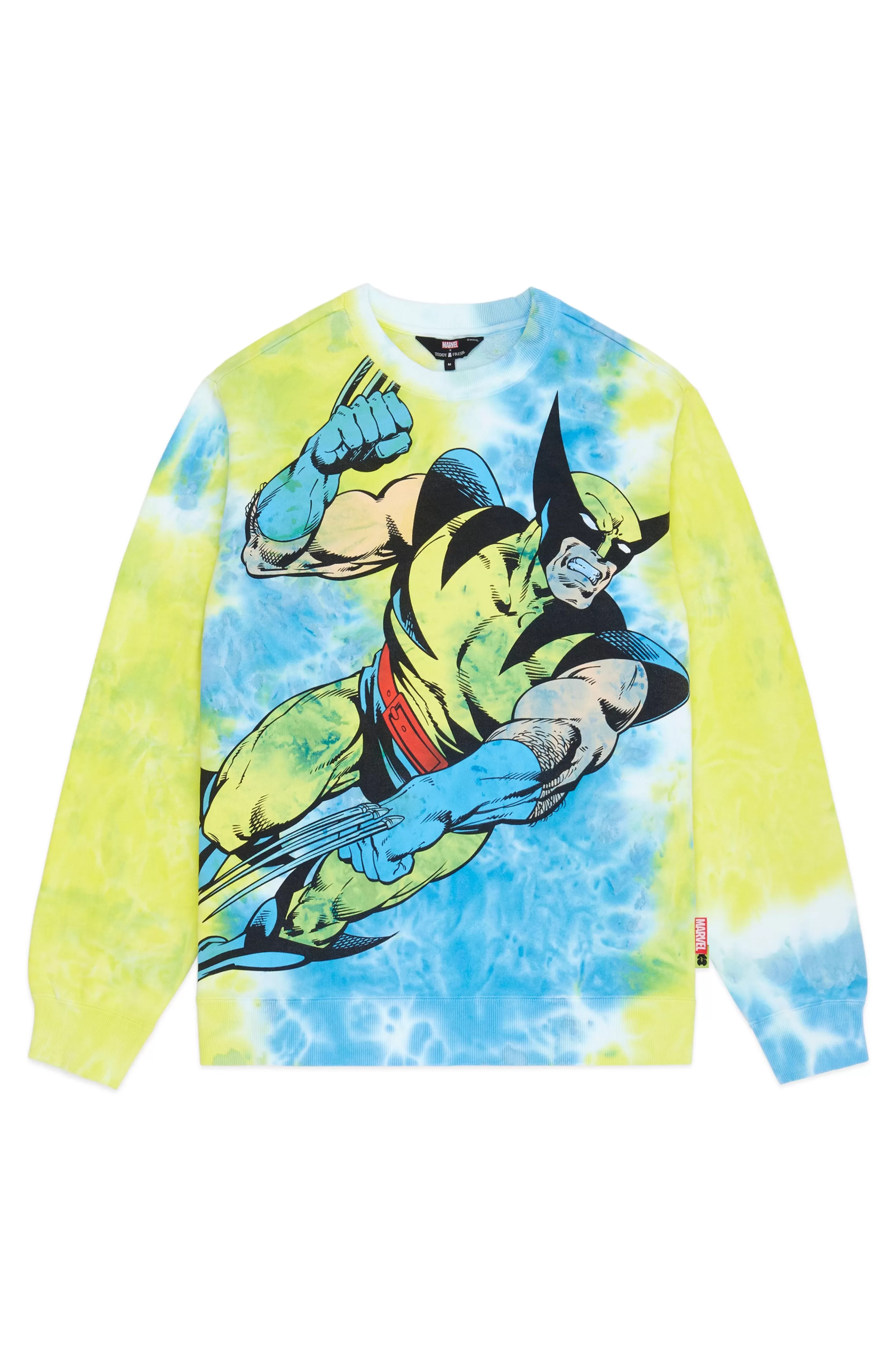 Teddy Fresh TF X Marvel Wolverine Tie Dye Crewneck Multi Best Sale