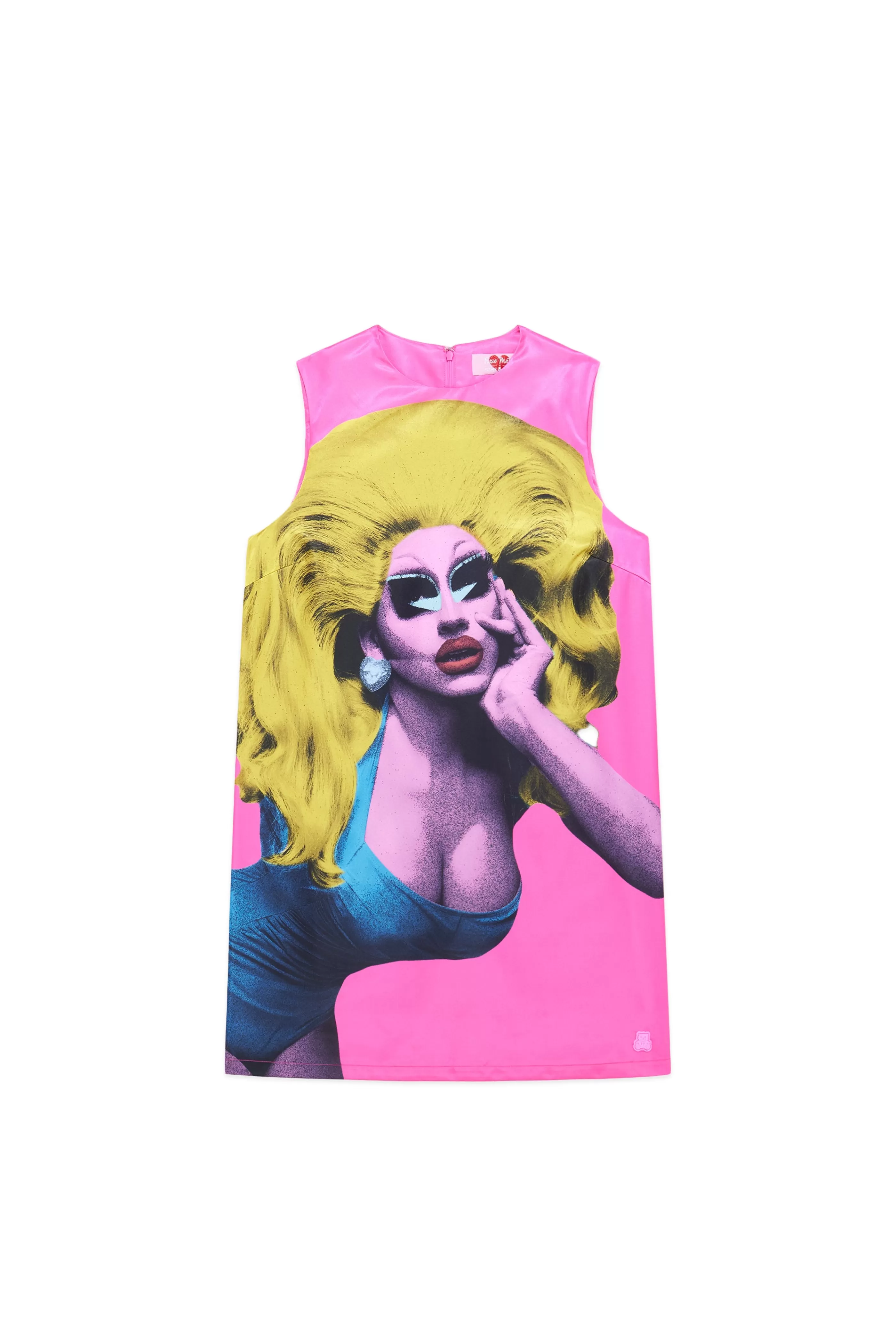 Teddy Fresh TF X Trixie Portrait Satin A-Line Dress Pink Cheap