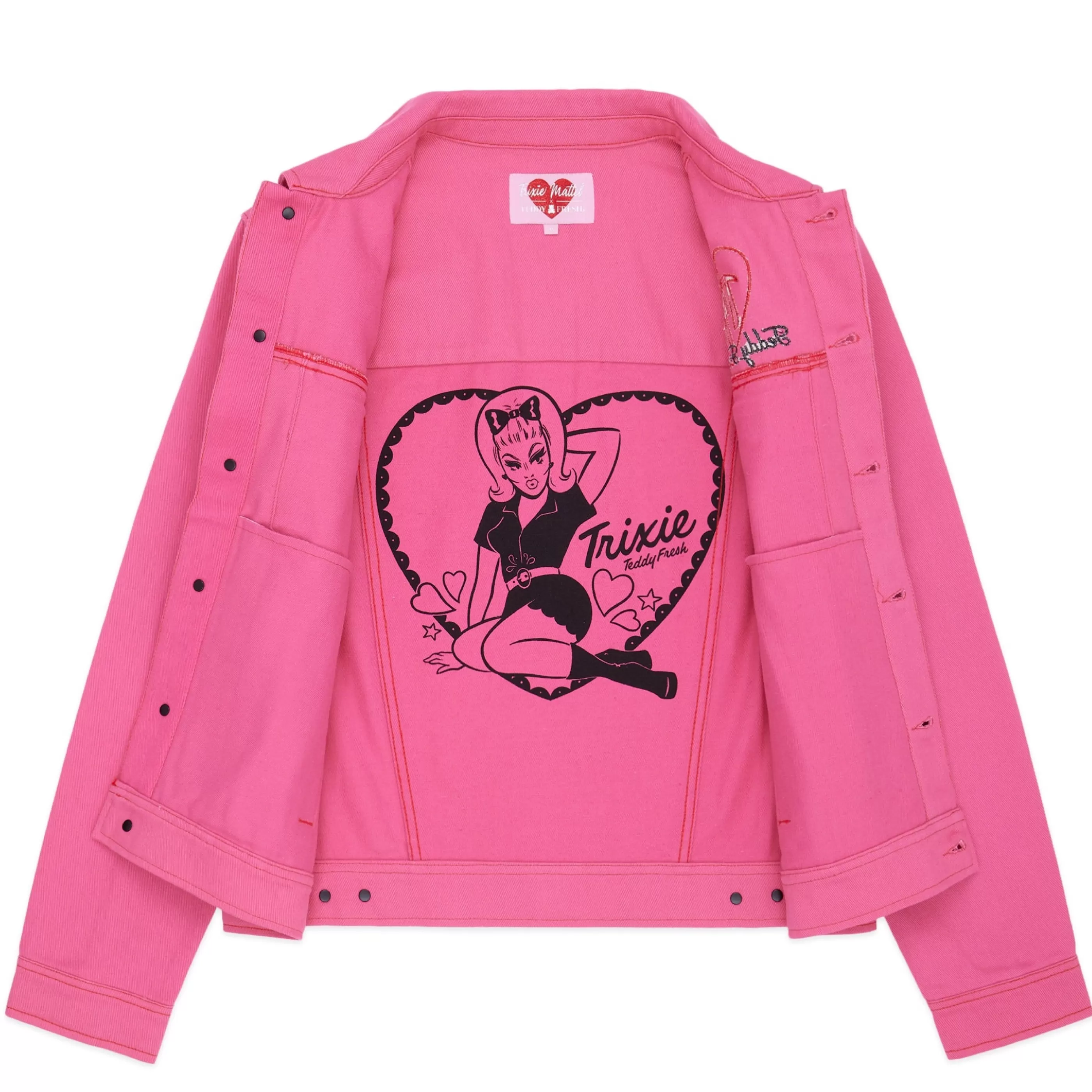 Teddy Fresh TF X Trixie Twill Jacket Pink Shop