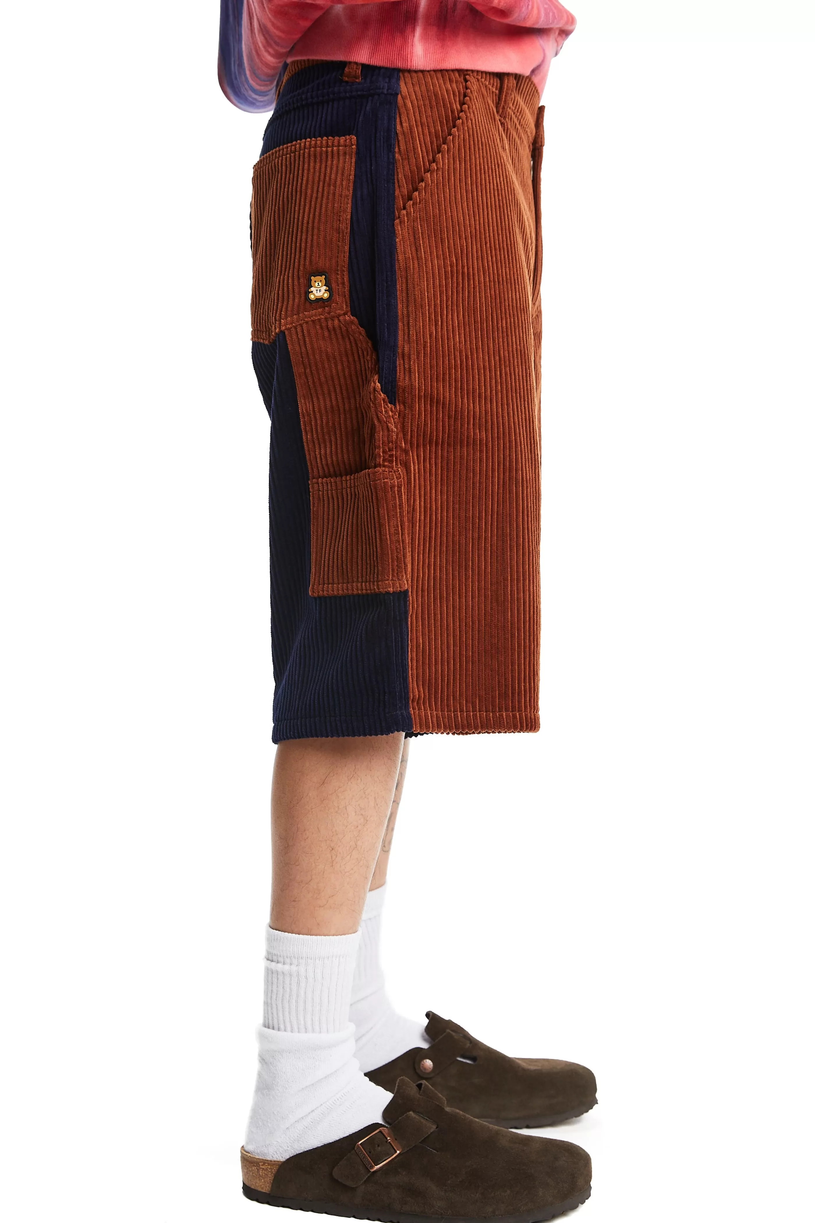 Teddy Fresh Two Tone Corduroy Shorts Fashion