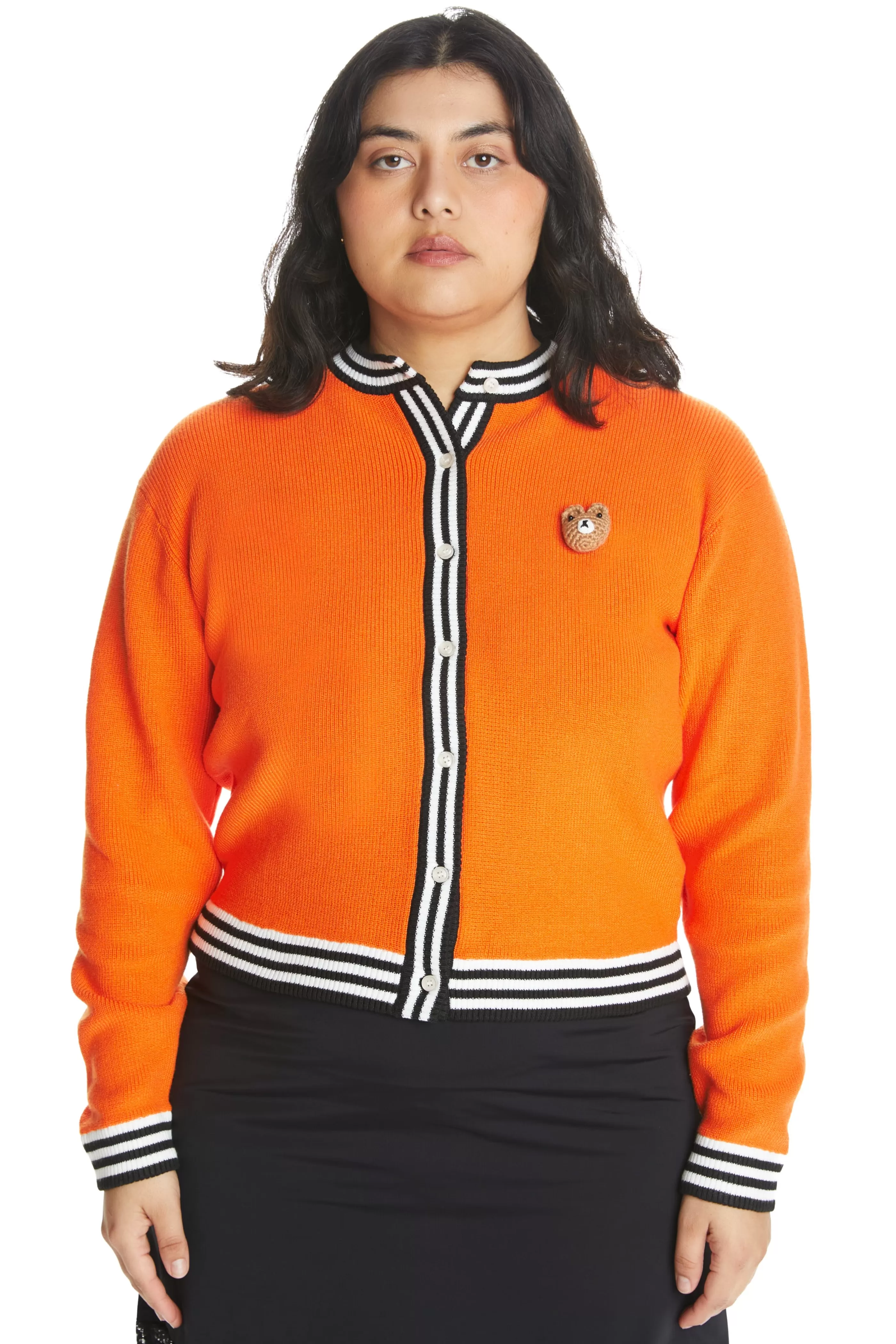 Teddy Fresh Women's Recycled Sweater Bear Cardigan Clearance